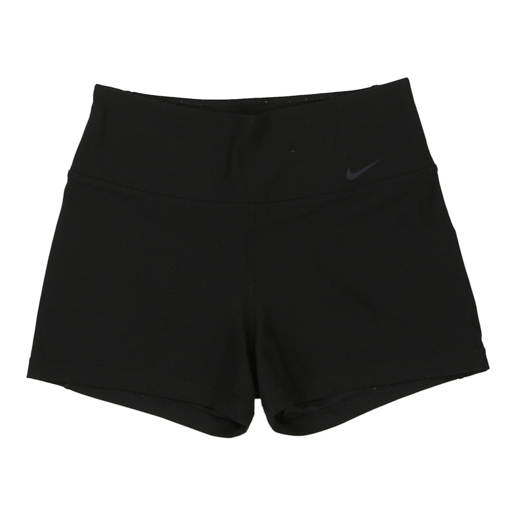 Nike Sport Shorts - Small Black Polyester Refurbished - Thrifted (note: this is a term often used to describe second- refurbished available on Cerqular