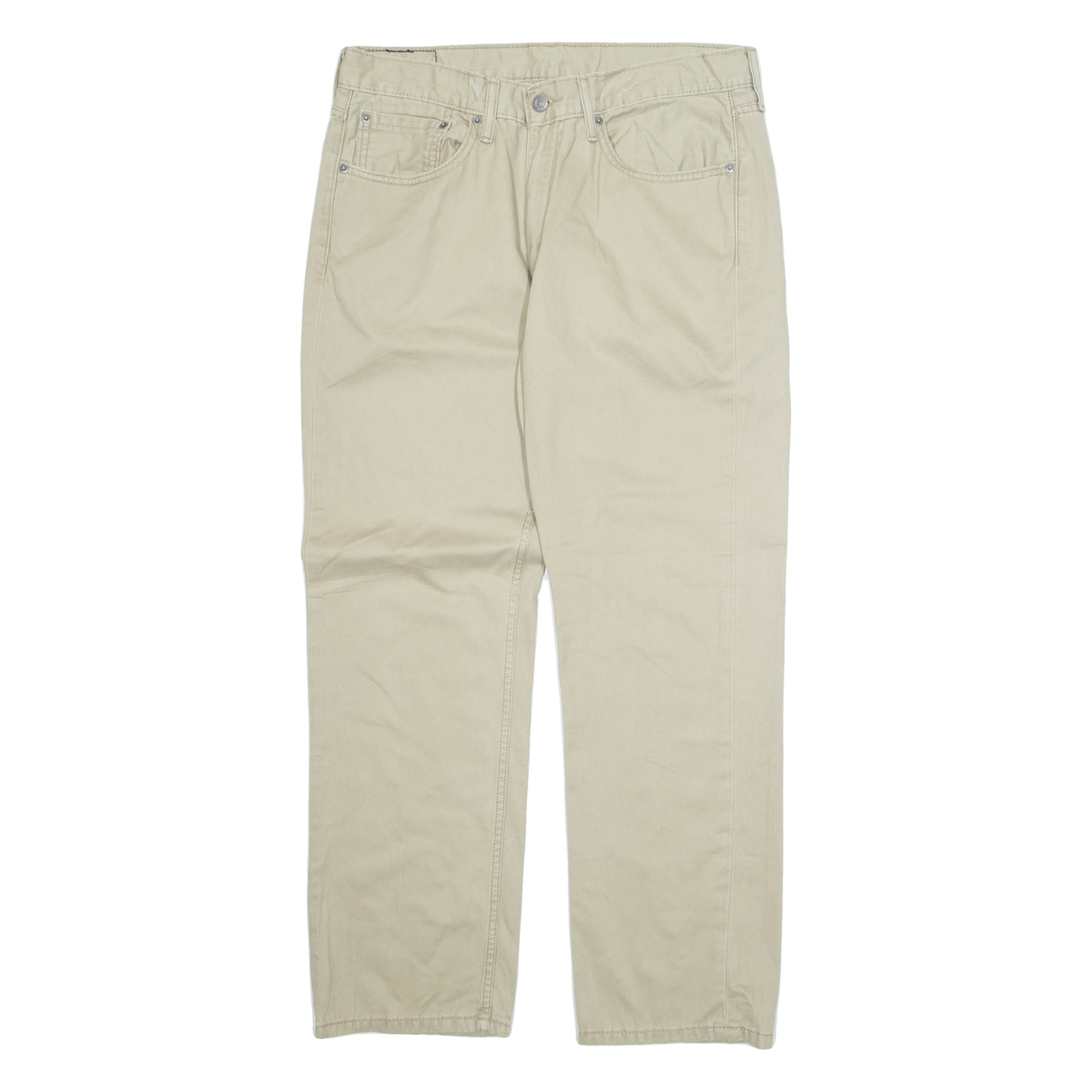 LEVI'S 514 Mens Trousers Beige Regular Straight W34 L30 Refurbished - N/A refurbished available on Cerqular