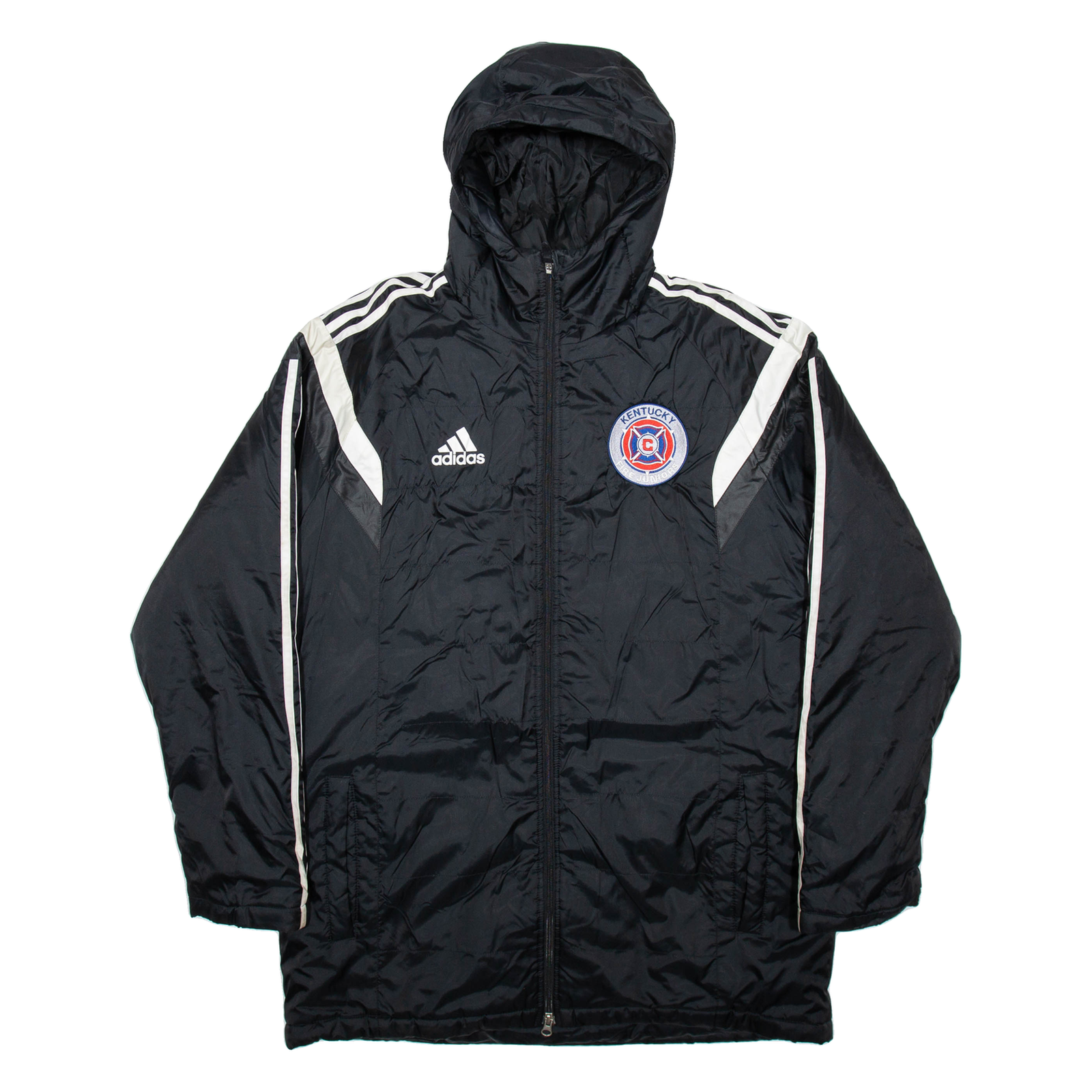 Buy ADIDAS Kentucky Fire Juniors Mens Coat Black Nylon USA Hooded L Refurbished - $36.39 ADIDAS Kentucky Fire Juniors Mens Coat Black Nylon USA Hooded L Refurbished - N/A refurbished available on Cerqular