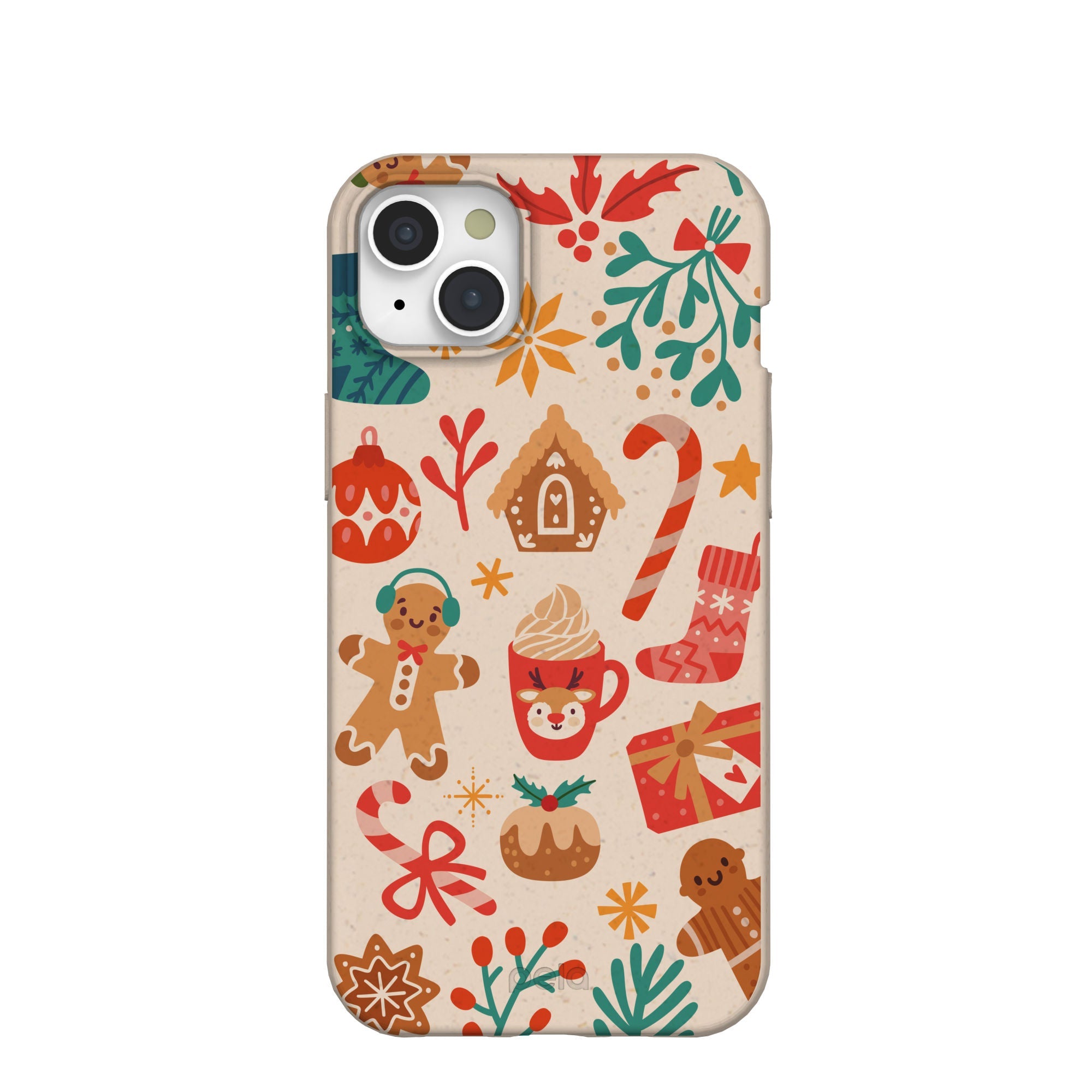 Seashell Festive AF iPhone 15 Plus Case Refurbished - Pela Case refurbished available on Cerqular
