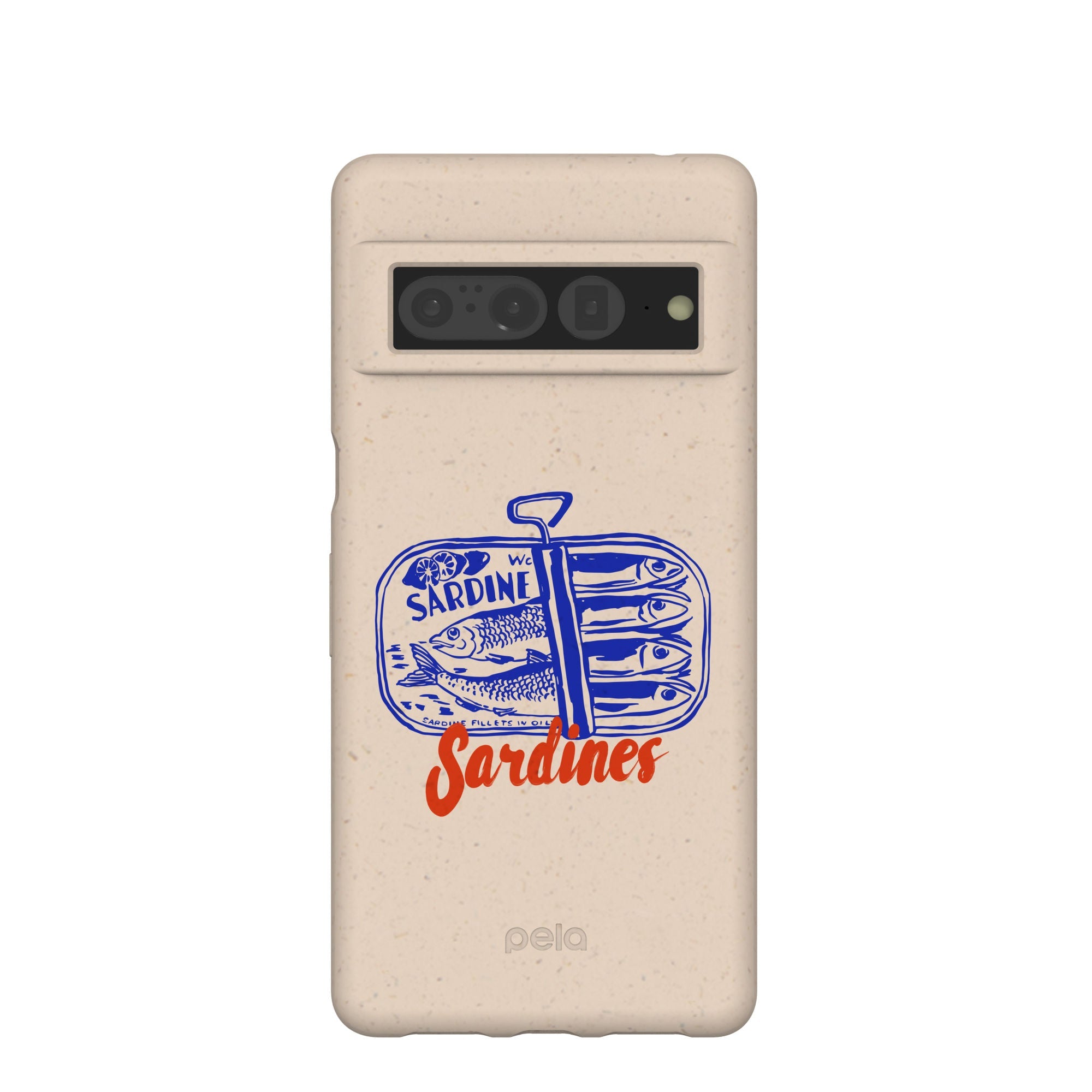 Seashell Sardines Google Pixel 7 Pro Case Refurbished - Pela Case refurbished available on Cerqular