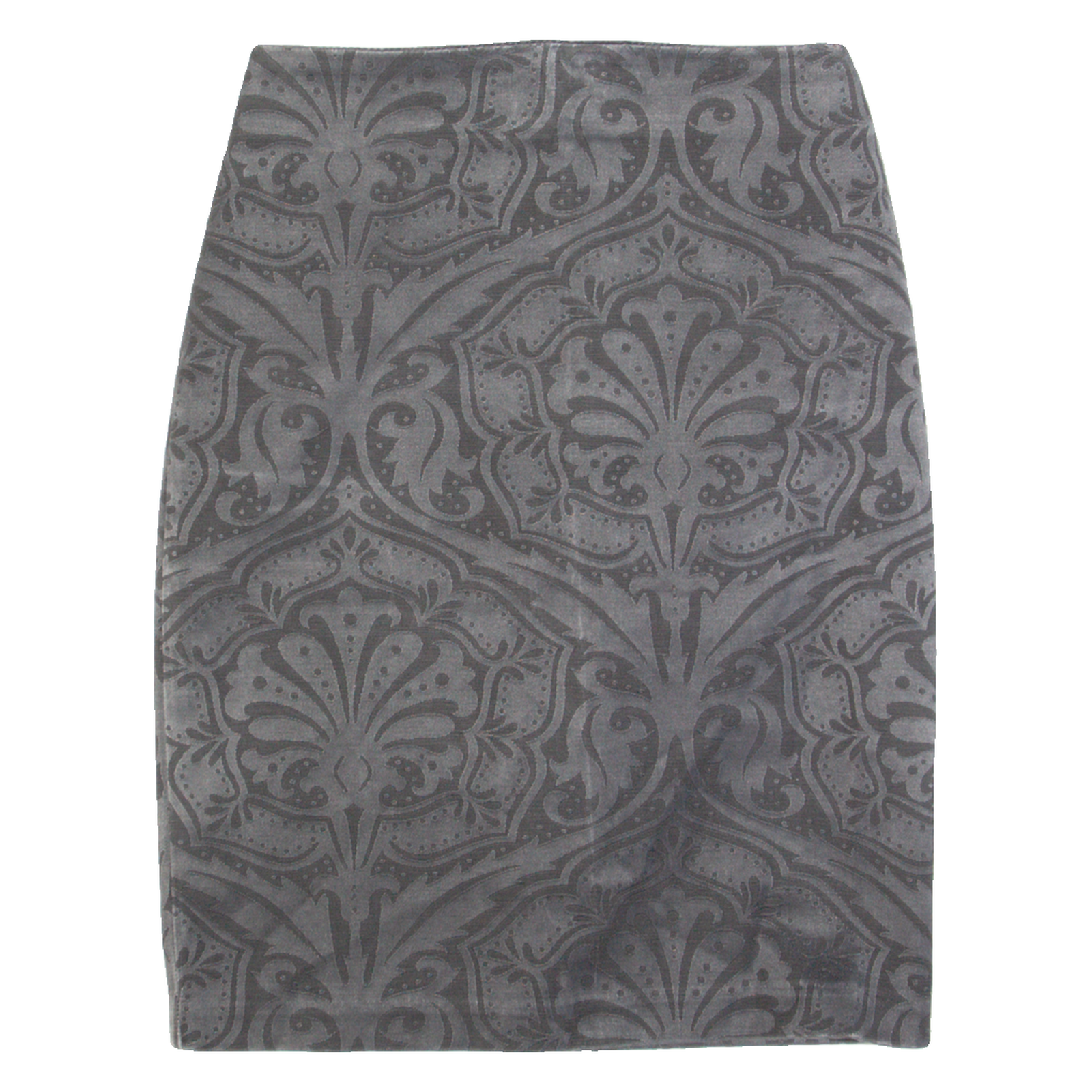 ALL SAINTS Womens Pencil Skirt Grey Knee Length Paisley UK 4 Refurbished - N/A refurbished available on Cerqular