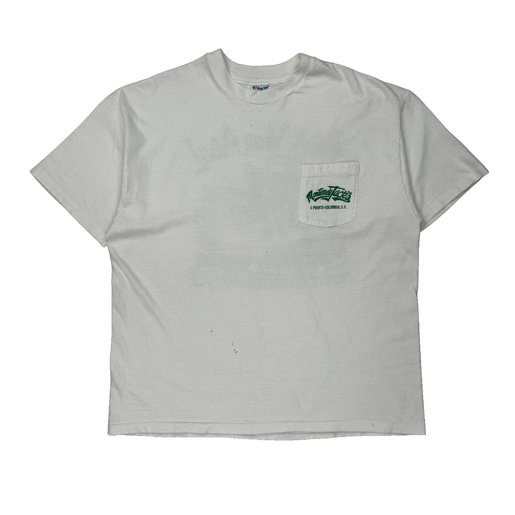 St. Patrick'S Day Hanes Graphic T-Shirt - XL White Cotton Refurbished - Thrifted (note: this is a term often used to describe second- refurbished available on Cerqular
