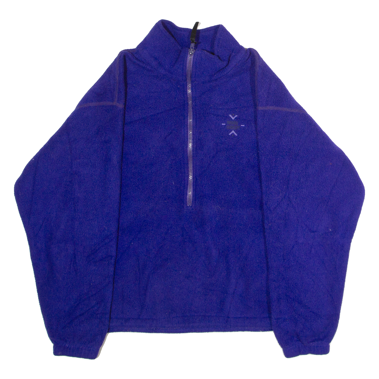 MOVING COMFORT Mens Patterned Fleece Purple 1/2 Zip 90s M Refurbished - N/A refurbished available on Cerqular