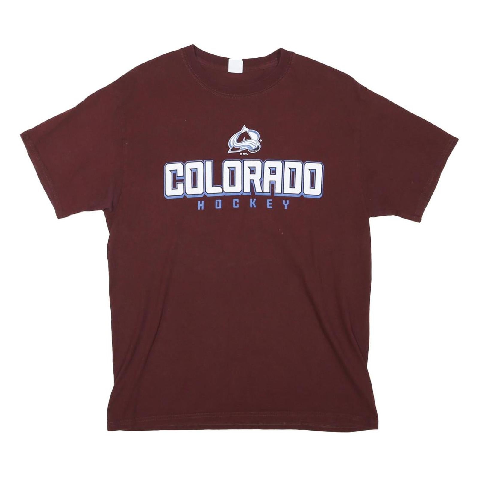 Buy HANES Mens Maroon Colorado Hockey Graphic T-Shirt M Short Sleeve Crew Neck Refurbished - $19.49 HANES Mens Maroon Colorado Hockey Graphic T-Shirt M Short Sleeve Crew Neck Refurbished - N/A refurbished available on Cerqular