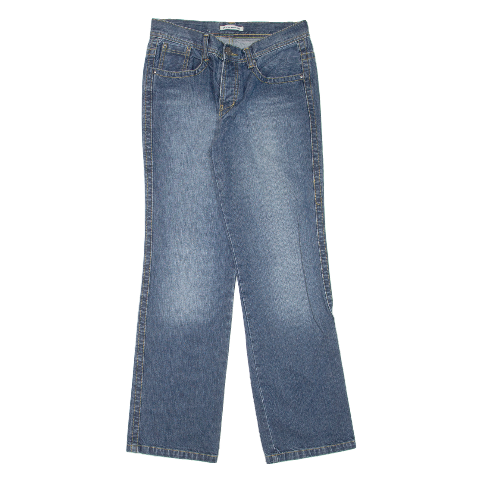 TOM TAILOR Mens Jeans Blue Regular Straight Stone Wash W30 L32 Refurbished - N/A refurbished available on Cerqular