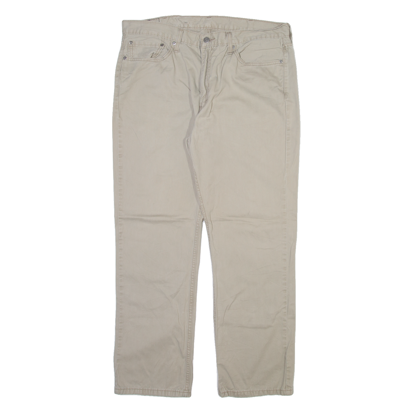 LEVI'S 514 Mens Trousers Beige Slim Straight W38 L32 Refurbished - N/A refurbished available on Cerqular
