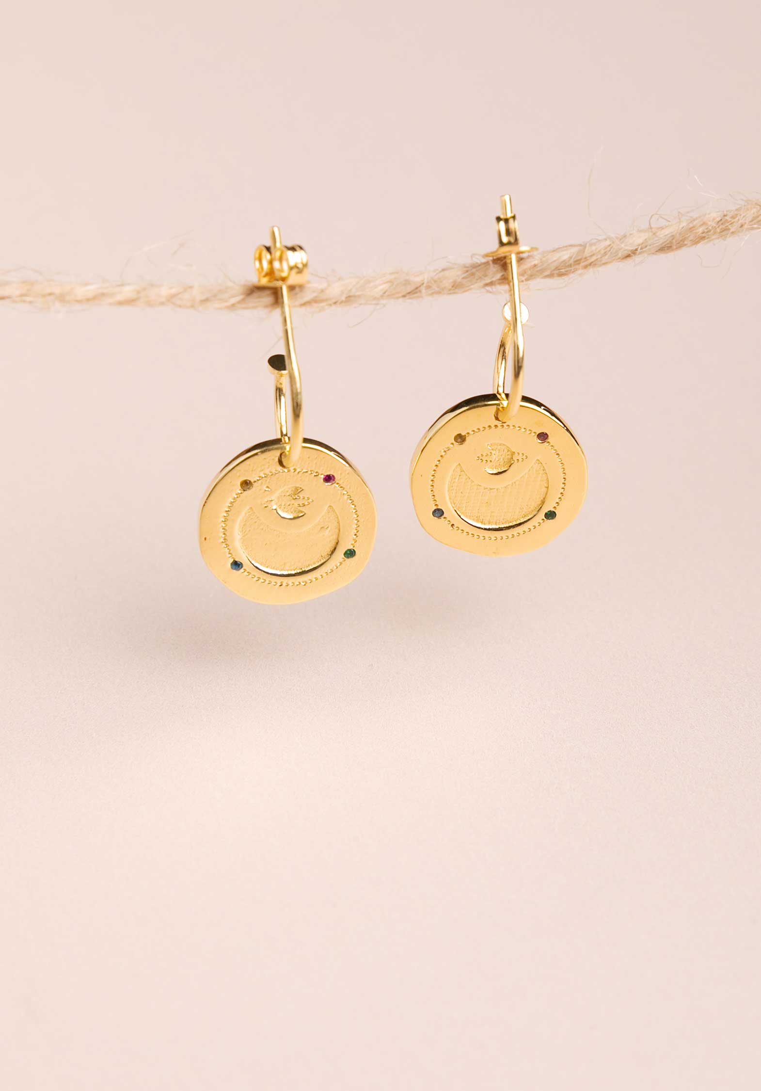 Earring D Oreilles Boms4 Moon | Color: MOON | Size: U Refurbished - Rue Madame is a known brand, and the standardized name is " refurbished available on Cerqular