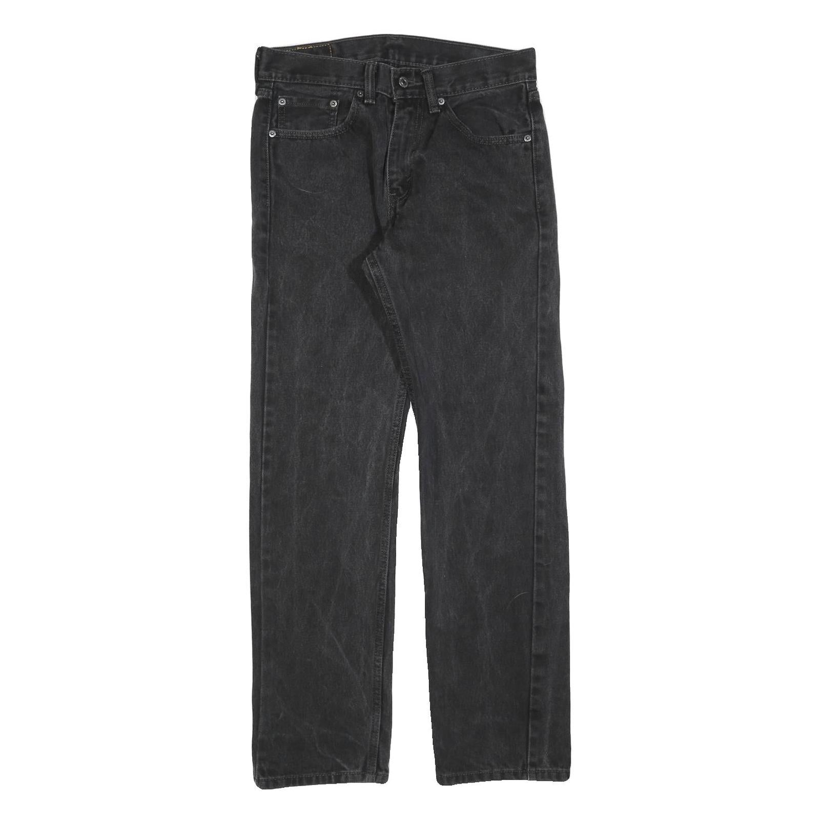 LEVI'S Mens Regular Fit Straight Leg Denim Dark Black W29 L30 Classic Zip Jeans Refurbished - N/A refurbished available on Cerqular