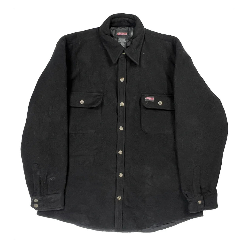 Dickies Jacket - XL Black Polyester Refurbished - Thrifted (note: this is a term often used to describe second- refurbished available on Cerqular
