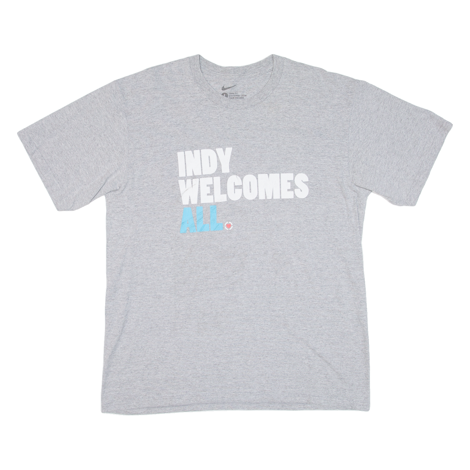 NIKE Indy Welcomes All Mens T-Shirt Grey L Refurbished - N/A refurbished available on Cerqular