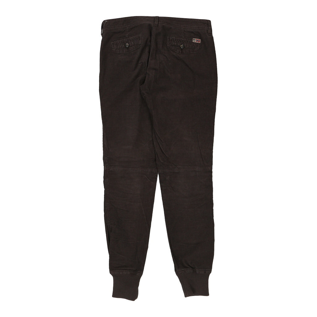 Napapijri Cord Trousers - 32W UK 12 Brown Cotton Refurbished - Thrifted (note: this is a term often used to describe second- refurbished available on Cerqular