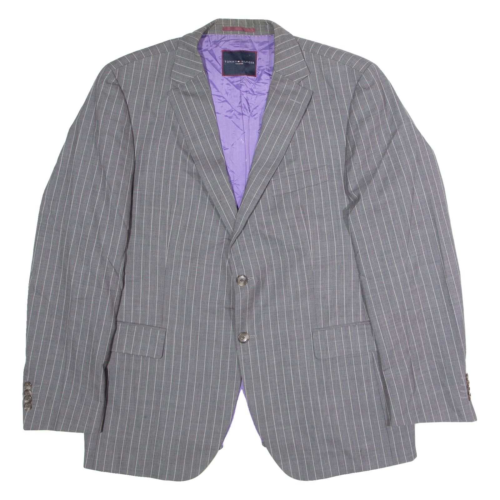 Buy TOMMY HILFIGER Tailored Mens Blazer Jacket Grey Wool Pinstripe XL Refurbished - $55.89 TOMMY HILFIGER Tailored Mens Blazer Jacket Grey Wool Pinstripe XL Refurbished - N/A refurbished available on Cerqular