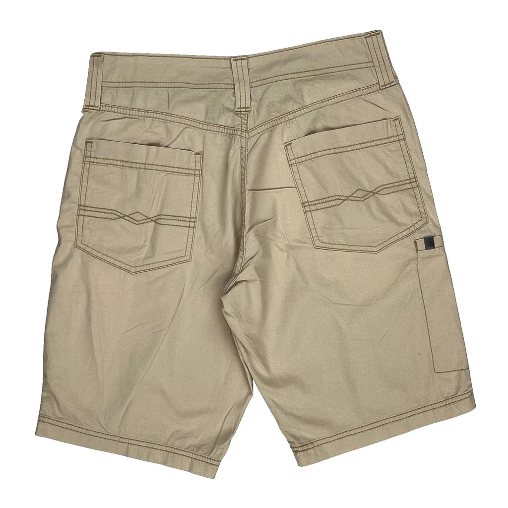 Levis Cargo Shorts - 31W 11L Beige Cotton Blend Refurbished - Thrifted (note: this is a term often used to describe second- refurbished available on Cerqular