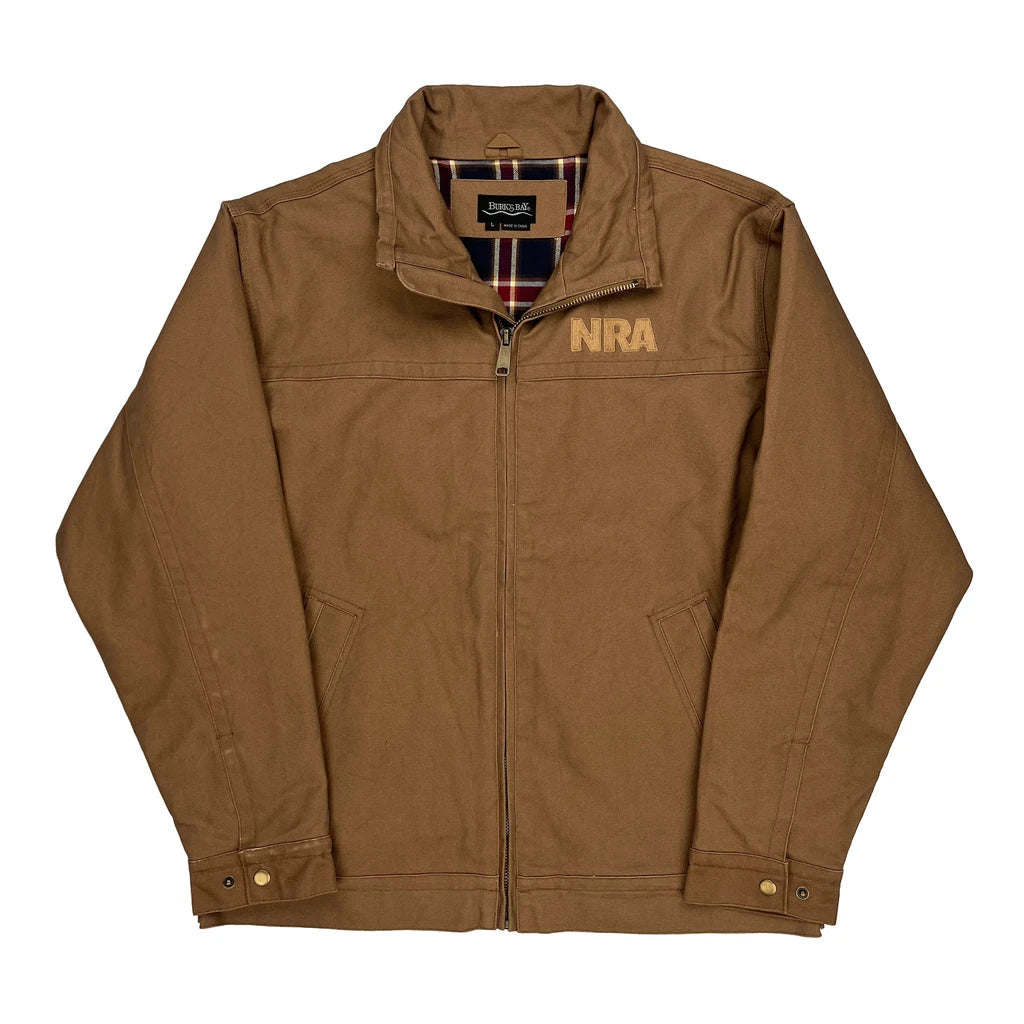 Burks Bay Workwear Jacket - Large Brown Cotton Refurbished - Thrifted (note: this is a term often used to describe second- refurbished available on Cerqular