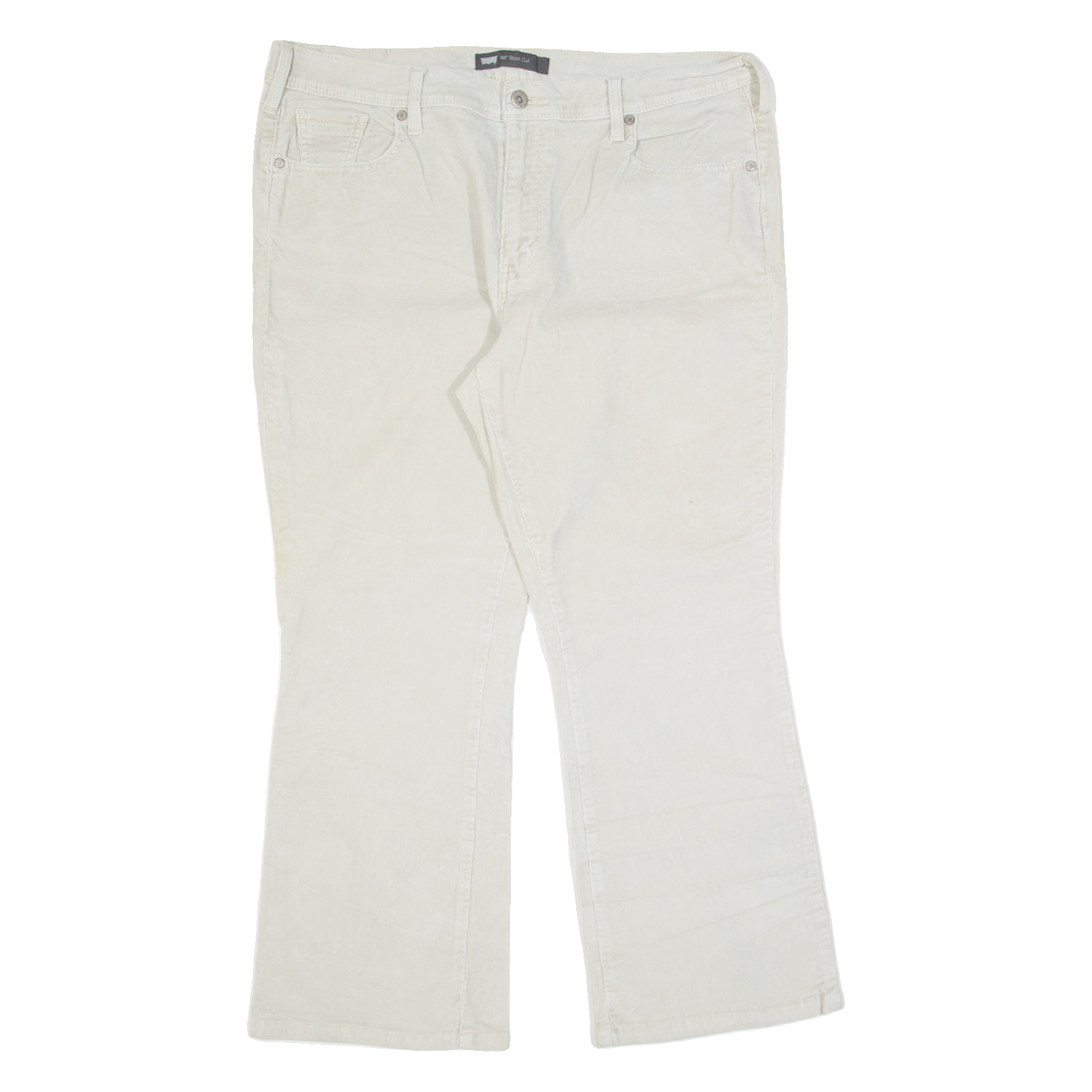 LEVI'S 515 Womens Corduroy Trousers Cream Regular Bootcut W34 L26 Refurbished - N/A refurbished available on Cerqular
