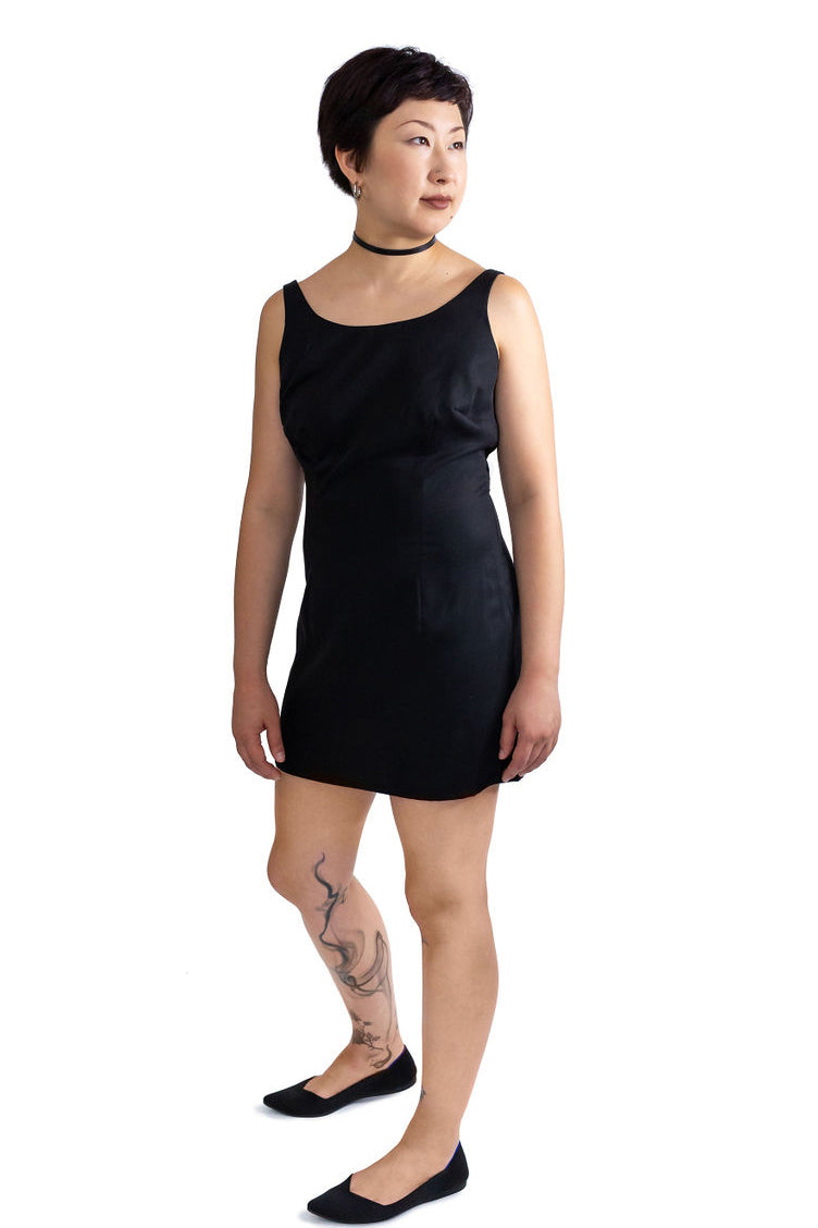 Little Black TENCEL™ Dress | Size: S | Color: Black Refurbished - N/A (I could not find a well-known brand by this name refurbished available on Cerqular