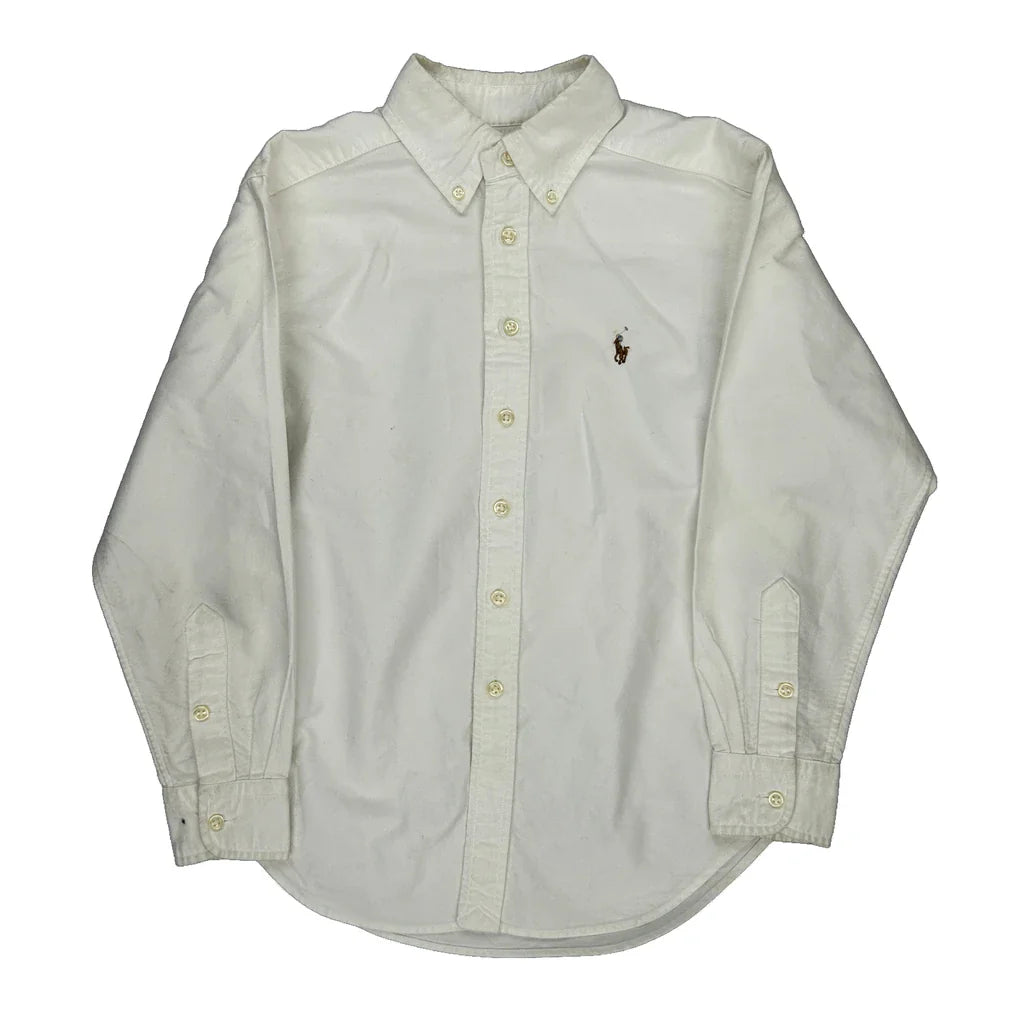 Buy Age 6-7 Ralph Lauren Shirt - Small White Cotton Refurbished - $14.06 Age 6-7 Ralph Lauren Shirt - Small White Cotton Refurbished - Thrifted (note: this is a term often used to describe second- refurbished available on Cerqular