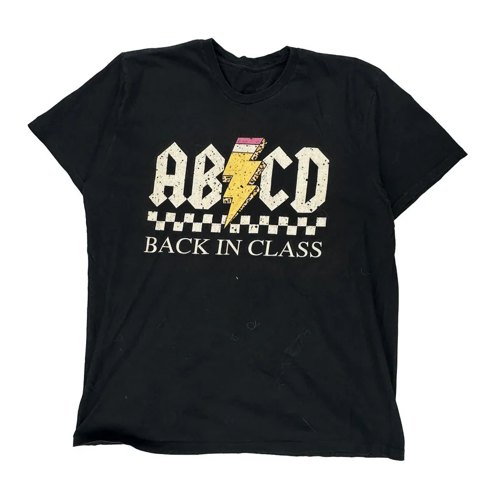 Back In Class Gildan Band T-Shirt - XL Black Cotton Refurbished - Thrifted (note: this is a term often used to describe second- refurbished available on Cerqular