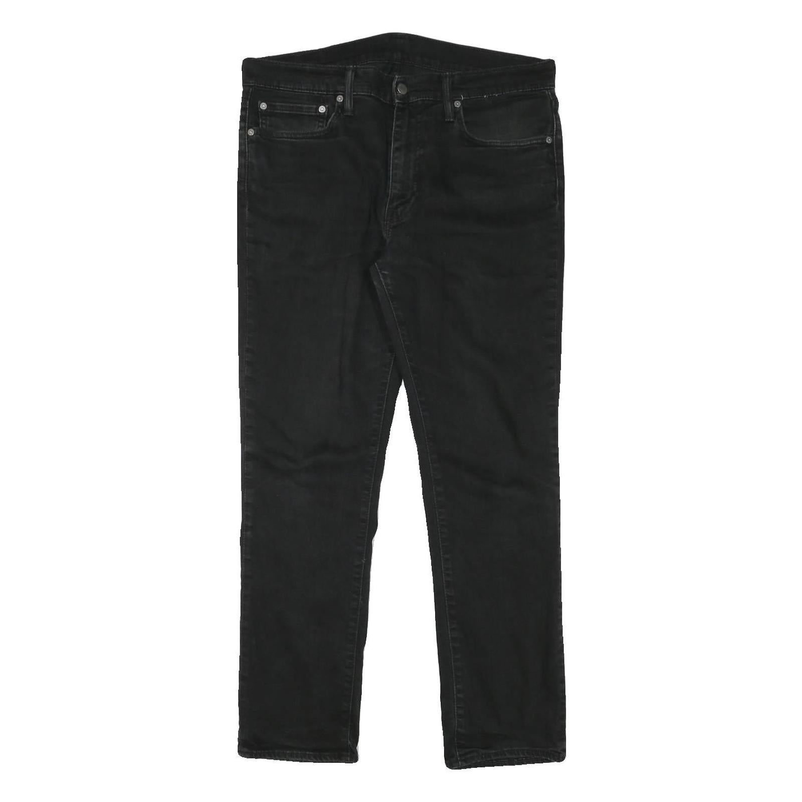LEVI'S Mens Black Regular Fit Straight Denim Jeans Zip W34 L28 Classic Style Refurbished - N/A refurbished available on Cerqular