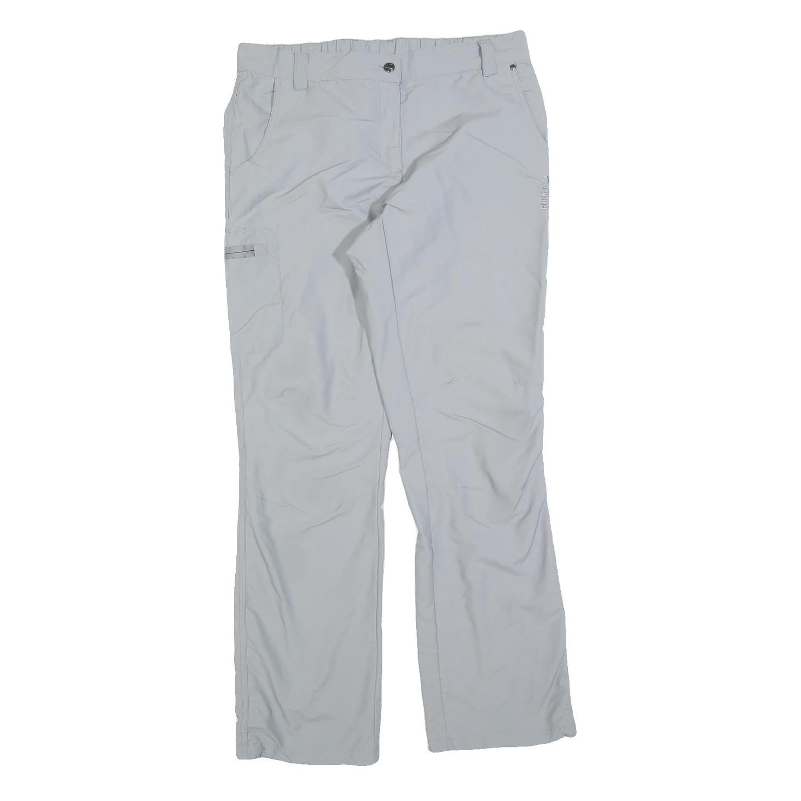 CRIVIT Womens Polyester Blend Light Grey Regular Fit Straight Leg Trousers W32 Refurbished - N/A refurbished available on Cerqular