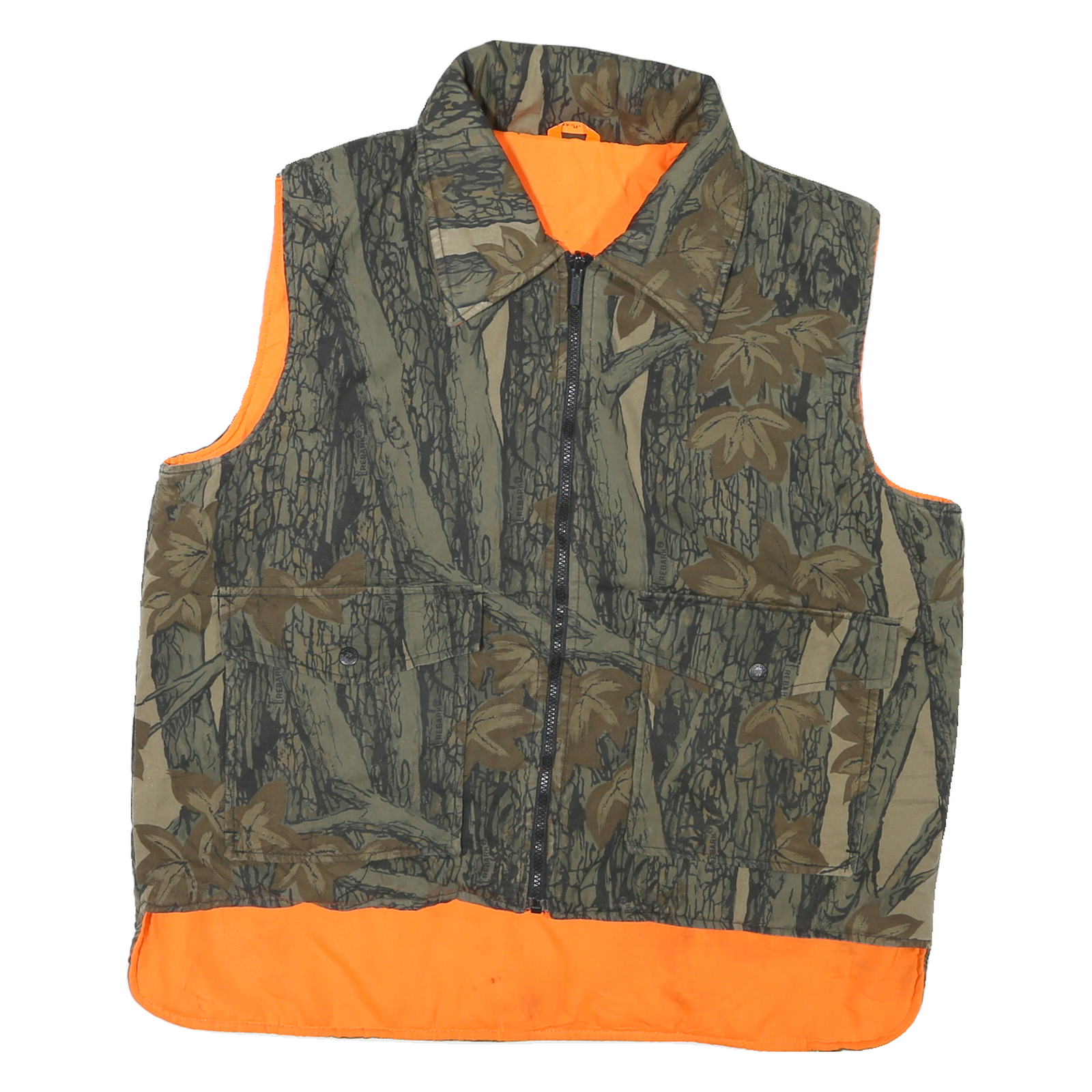 Buy Mens Green & Orange Camouflage Cotton Blend Outdoor Sleeveless Zip Jacket L Refurbished - $46.79 Mens Green & Orange Camouflage Cotton Blend Outdoor Sleeveless Zip Jacket L Refurbished - N/A refurbished available on Cerqular