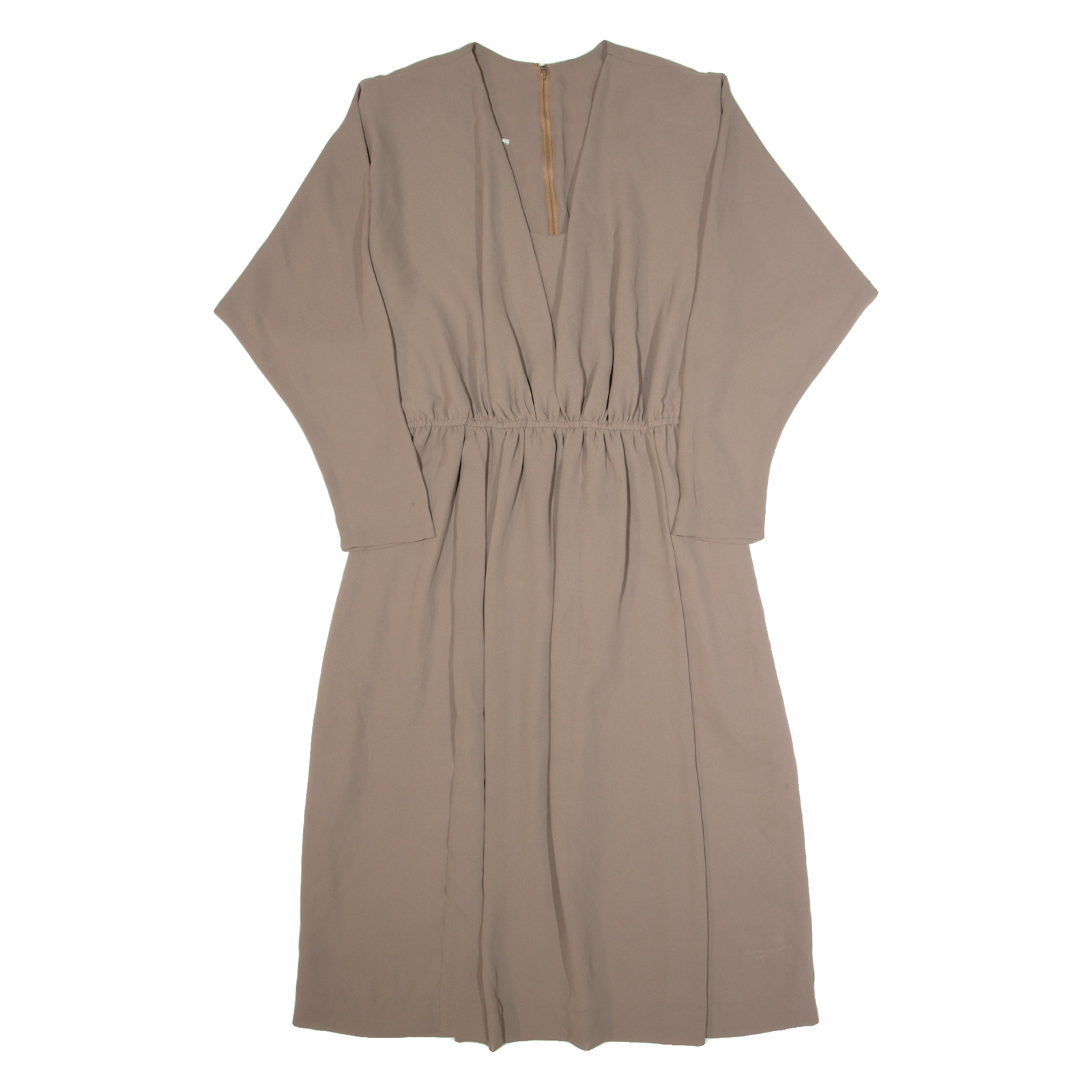 Womens A-Line Dress Brown 90s Long Sleeve Long M Refurbished - N/A refurbished available on Cerqular