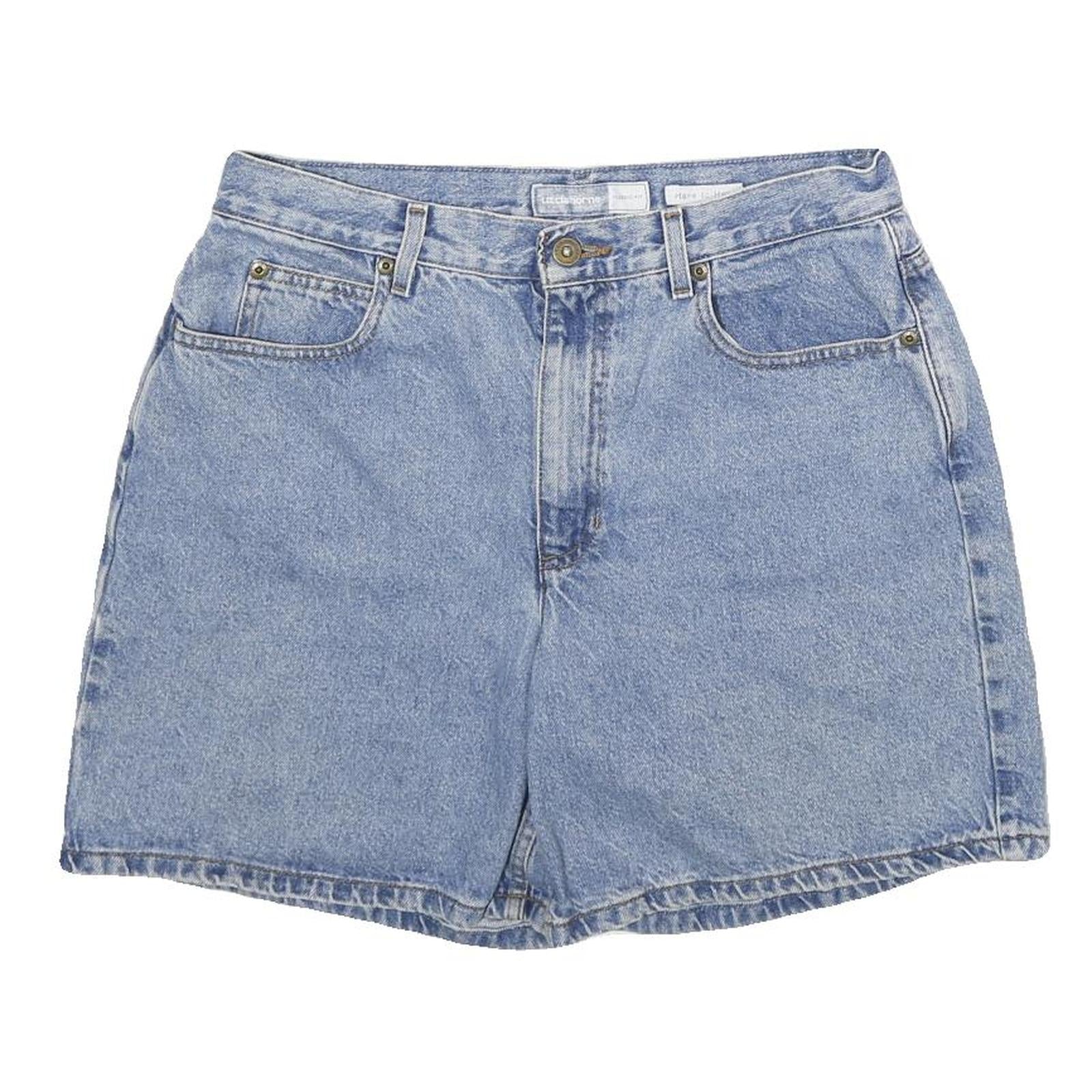 LIZ CLAIBORNE Womens Shorts Blue Denim Casual M W30 Cotton Summer Wear Refurbished - N/A refurbished available on Cerqular