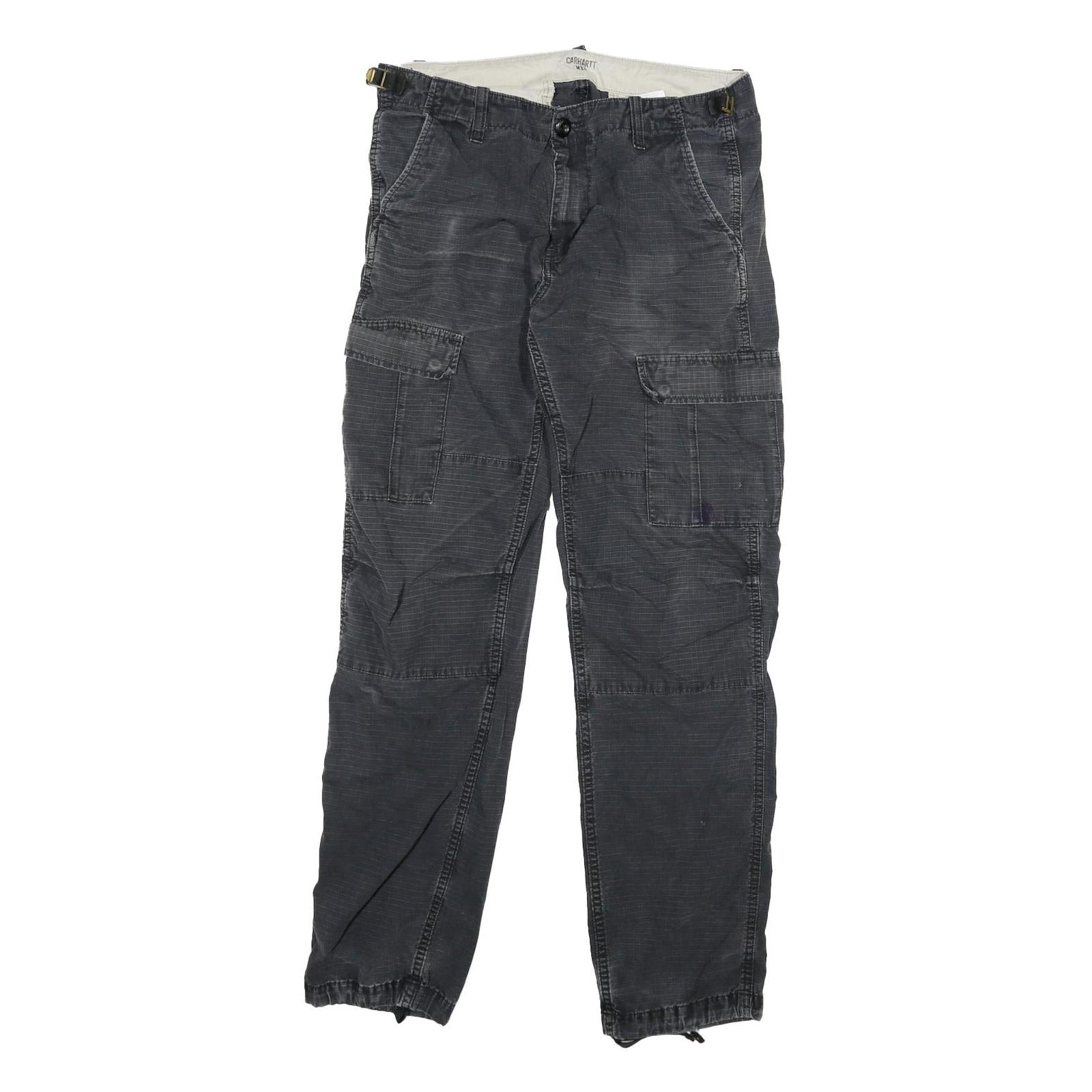 CARHARTT Mens Cotton Blend Regular Black Cargo Trousers W30 L32 Utility Workwear Refurbished - N/A refurbished available on Cerqular