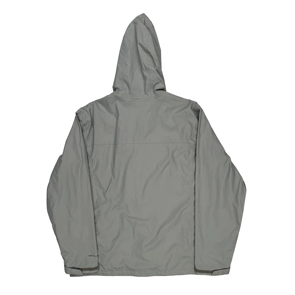 Columbia Jacket - XL Grey Polyester Refurbished - Thrifted (note: this is a term often used to describe second- refurbished available on Cerqular