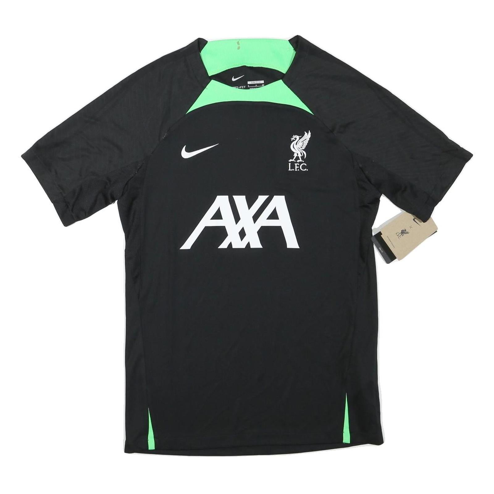 NIKE Mens Black & Green Liverpool Football Shirt S Short Sleeve Crew Neck Refurbished - N/A refurbished available on Cerqular