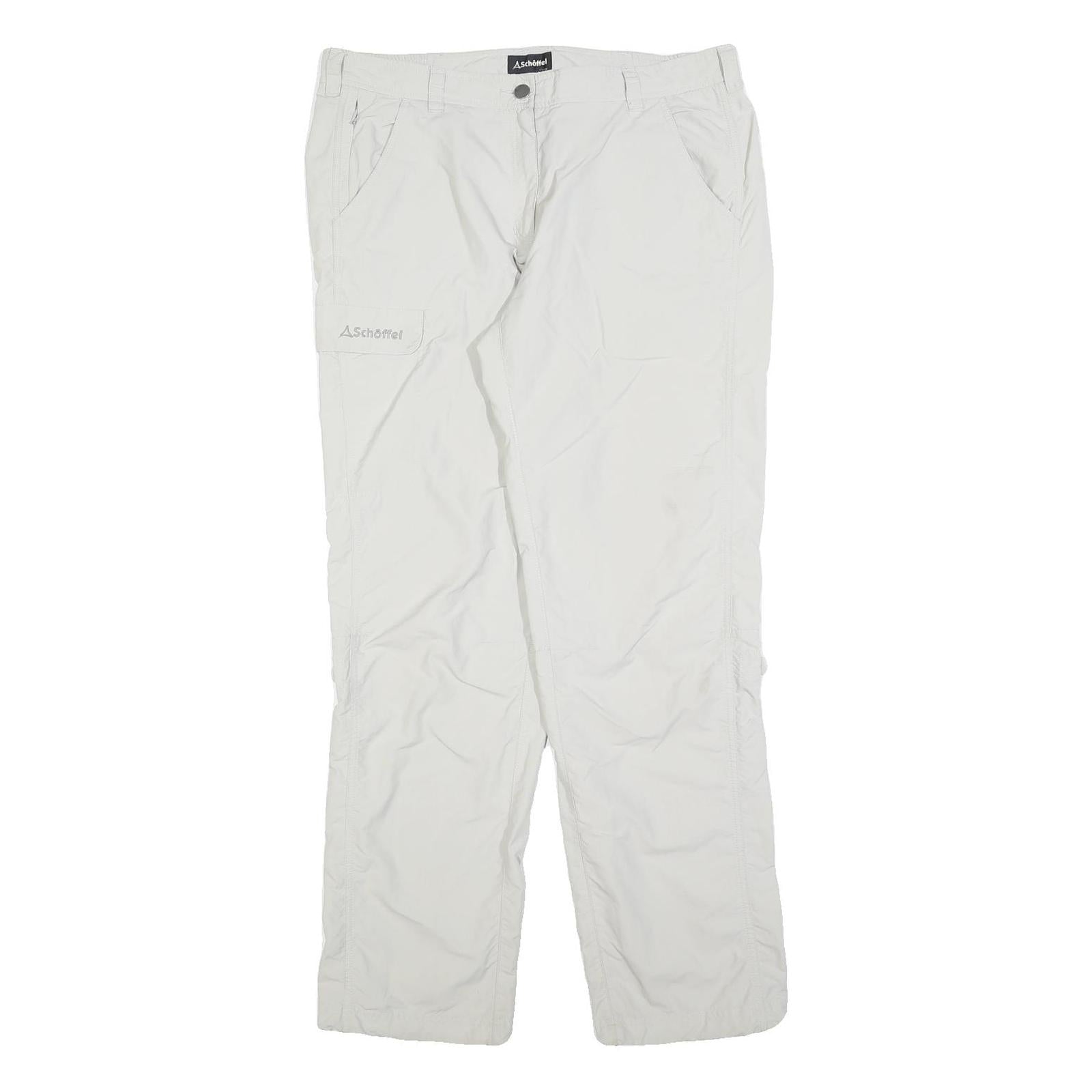 SCHOFFEL Womens Polyester Blend White Regular Straight Trousers W36 L32 Outdoor Refurbished - N/A refurbished available on Cerqular