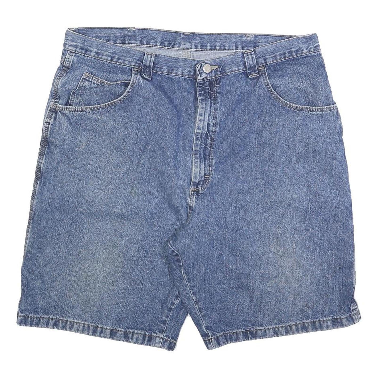 WRANGLER Mens Denim Blue Casual Shorts XL W38 Loose Fit Cotton Blend Refurbished - N/A refurbished available on Cerqular