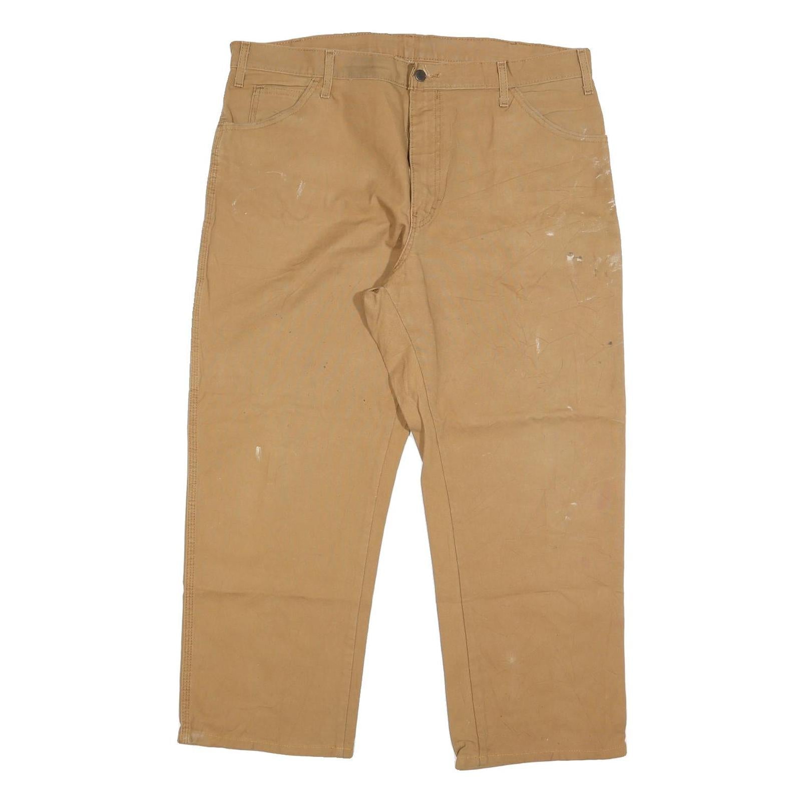 DICKIES Mens Regular Fit Beige Denim W38 L28 Workwear Zip Closure Jeans Refurbished - N/A refurbished available on Cerqular