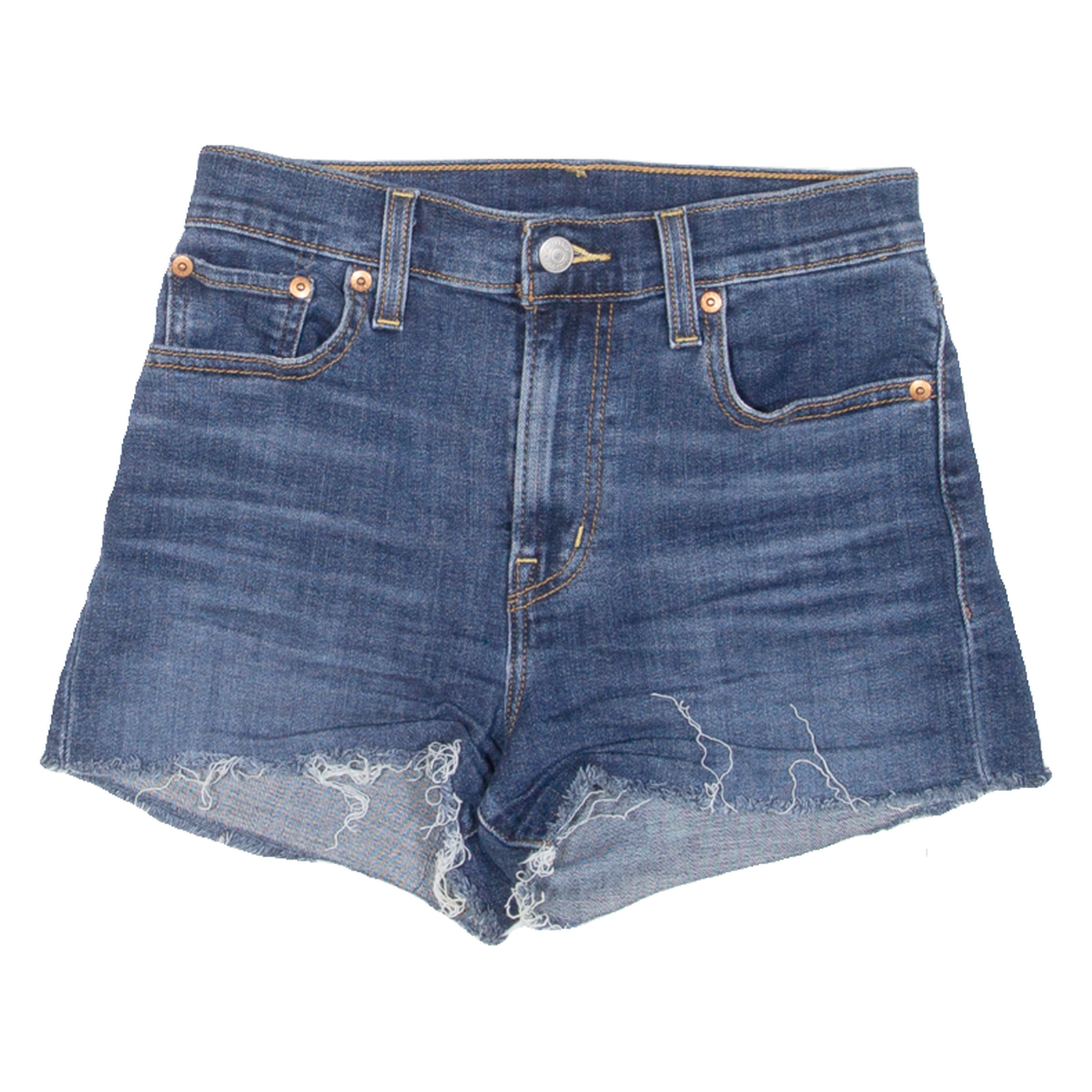 LEVI'S Womens Denim Shorts Blue XS W26 Refurbished - N/A refurbished available on Cerqular