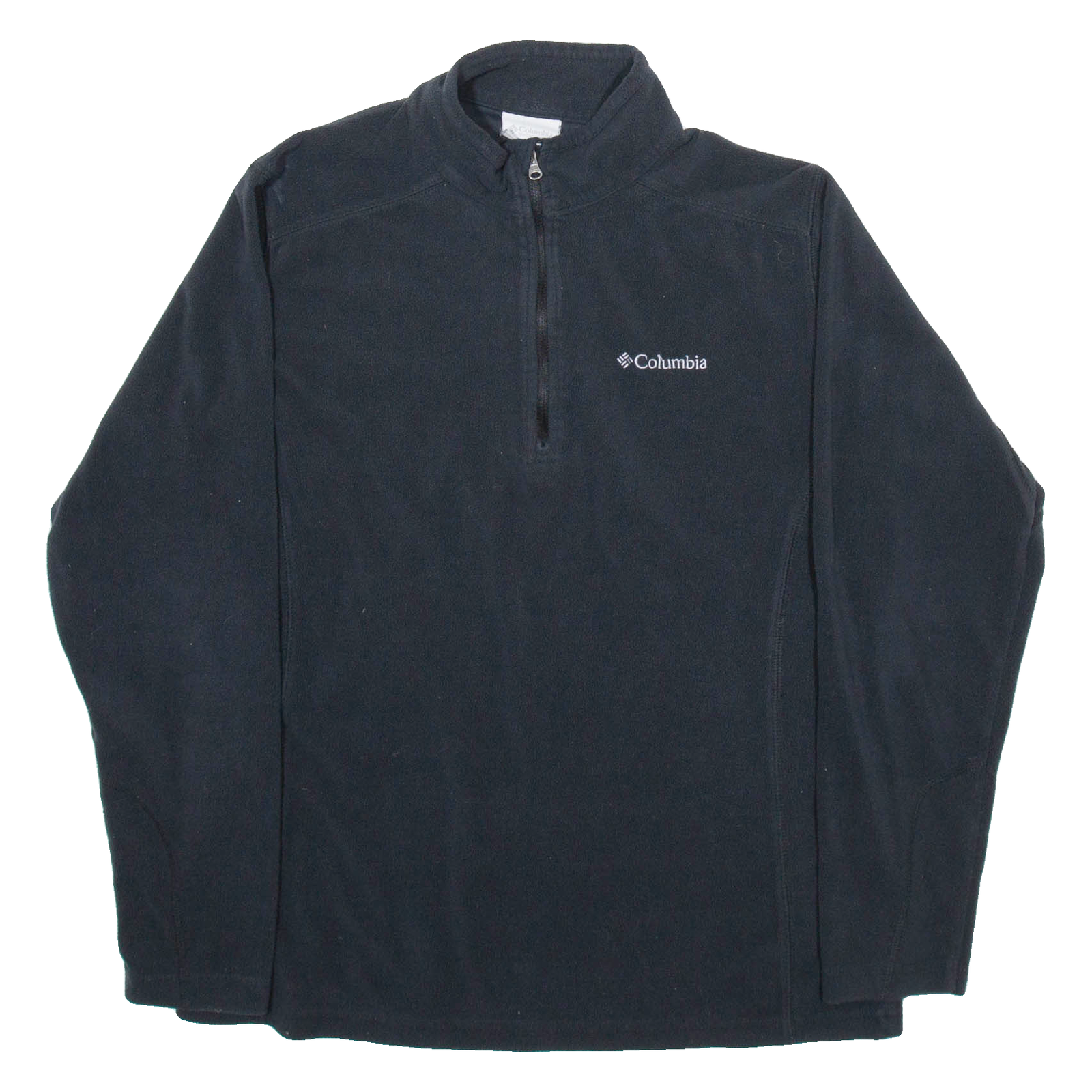 COLUMBIA Mens Fleece Black 1/4 Zip Tight Knit S Refurbished - N/A refurbished available on Cerqular
