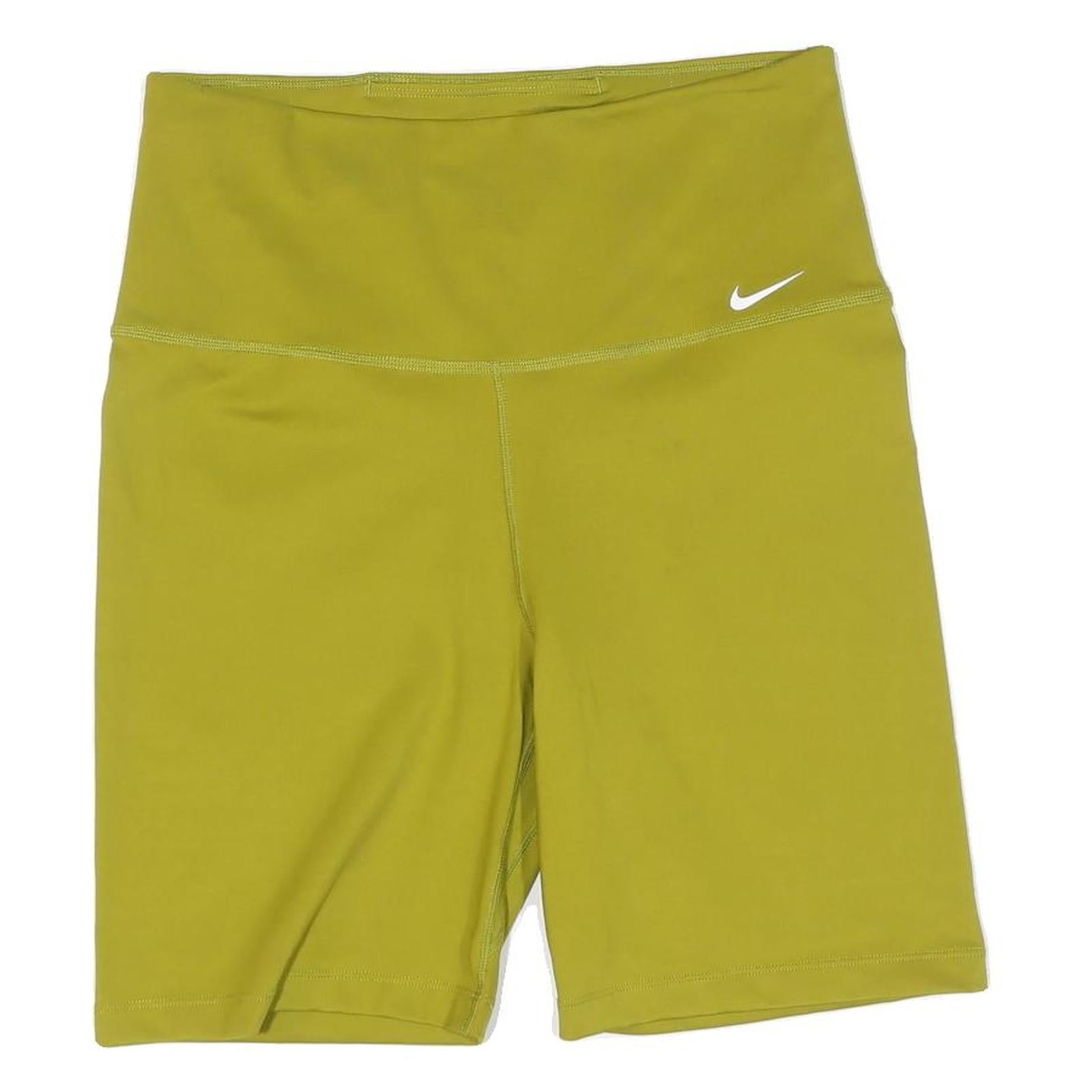 NIKE Womens Shorts Olive Green Cycling M W26 Polyester Comfort Fit Refurbished - N/A refurbished available on Cerqular