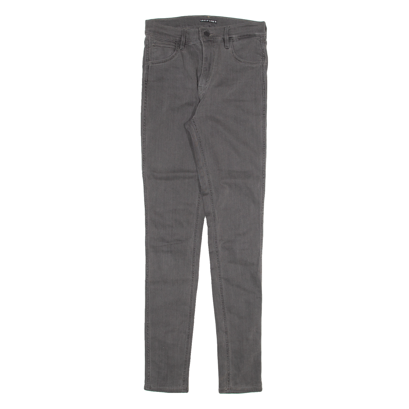 LEVI'S Line 8 Womens Jeans Grey Slim Skinny W26 L32 Refurbished - N/A refurbished available on Cerqular