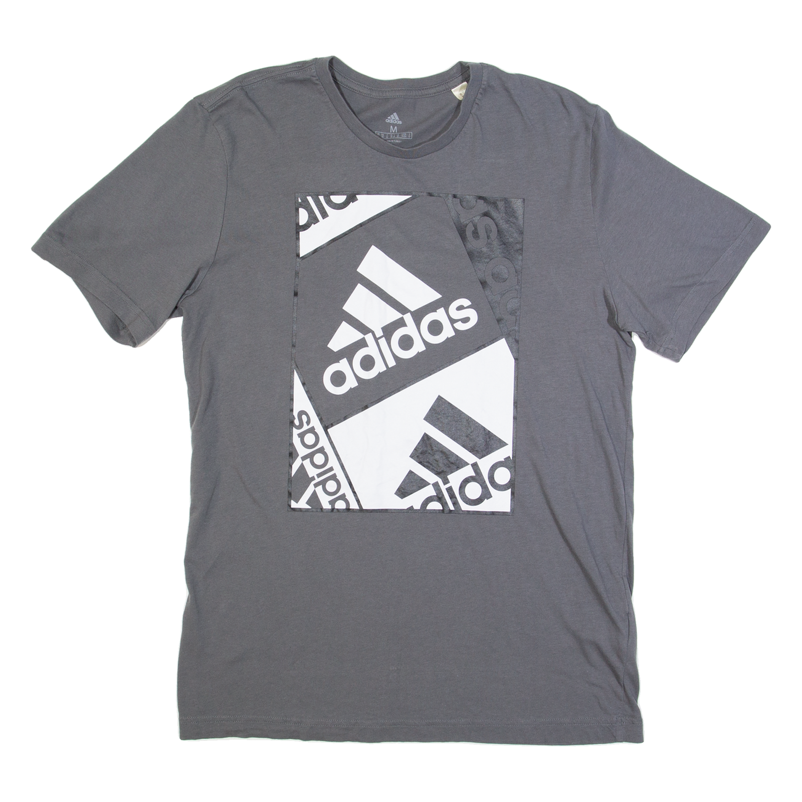 ADIDAS Mens T-Shirt Grey M Refurbished - N/A refurbished available on Cerqular