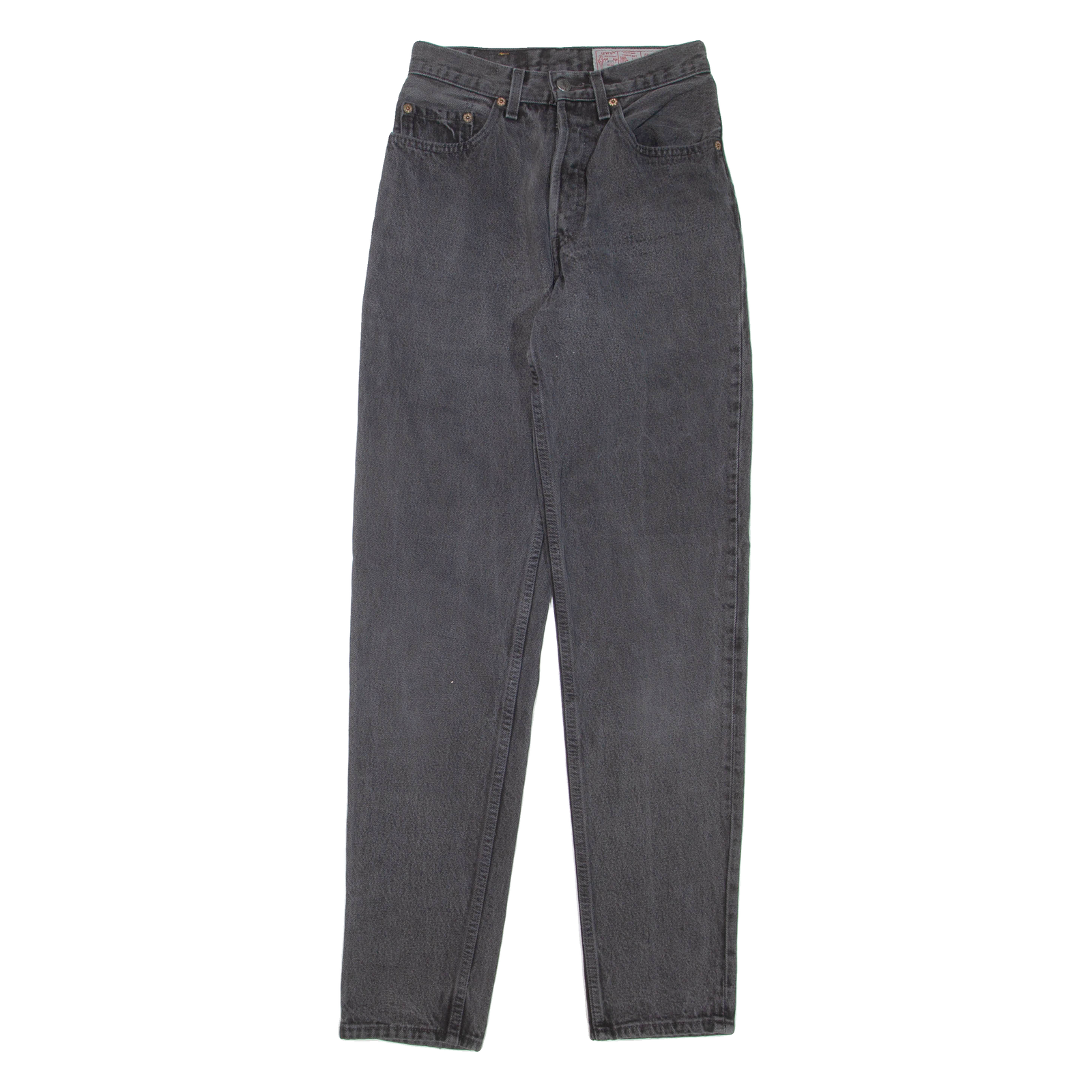 LEVI'S Womens Jeans Grey Regular Tapered W26 L32 Refurbished - N/A refurbished available on Cerqular