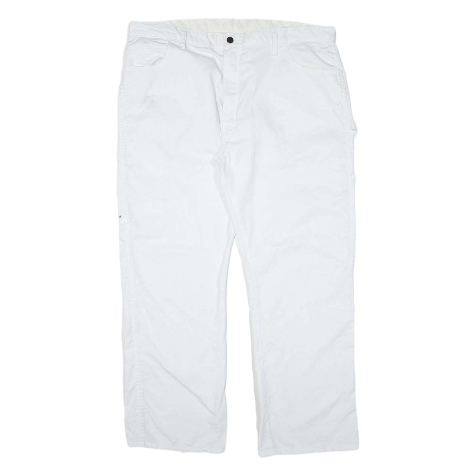 DICKIES Carpenter Workwear Mens Trousers White Regular Straight W40 L30 Refurbished - N/A refurbished available on Cerqular