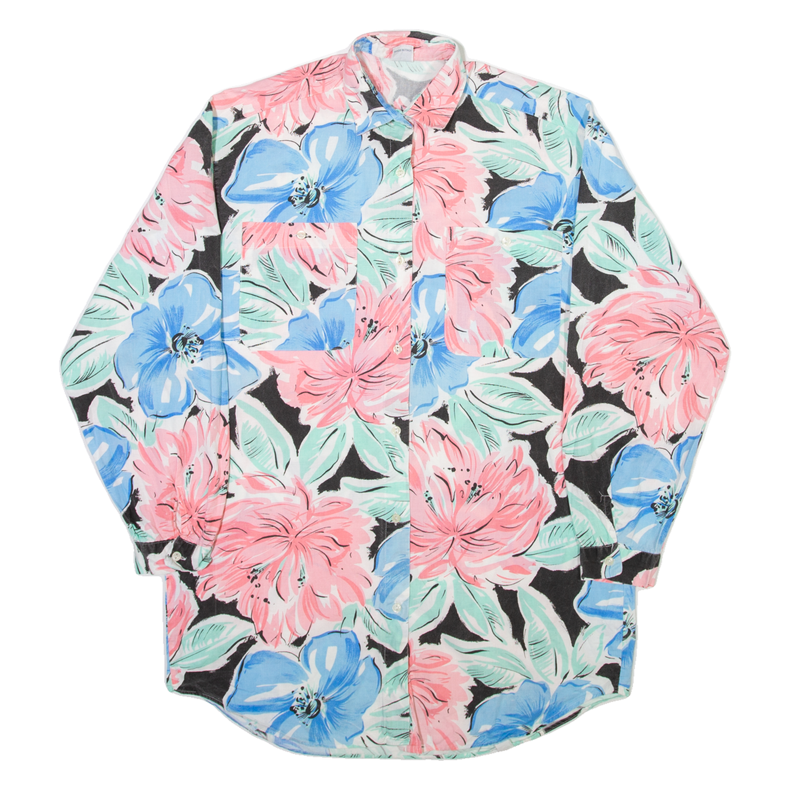 MAGI Womens Shirt Pink Floral Long Sleeve L Refurbished - N/A refurbished available on Cerqular