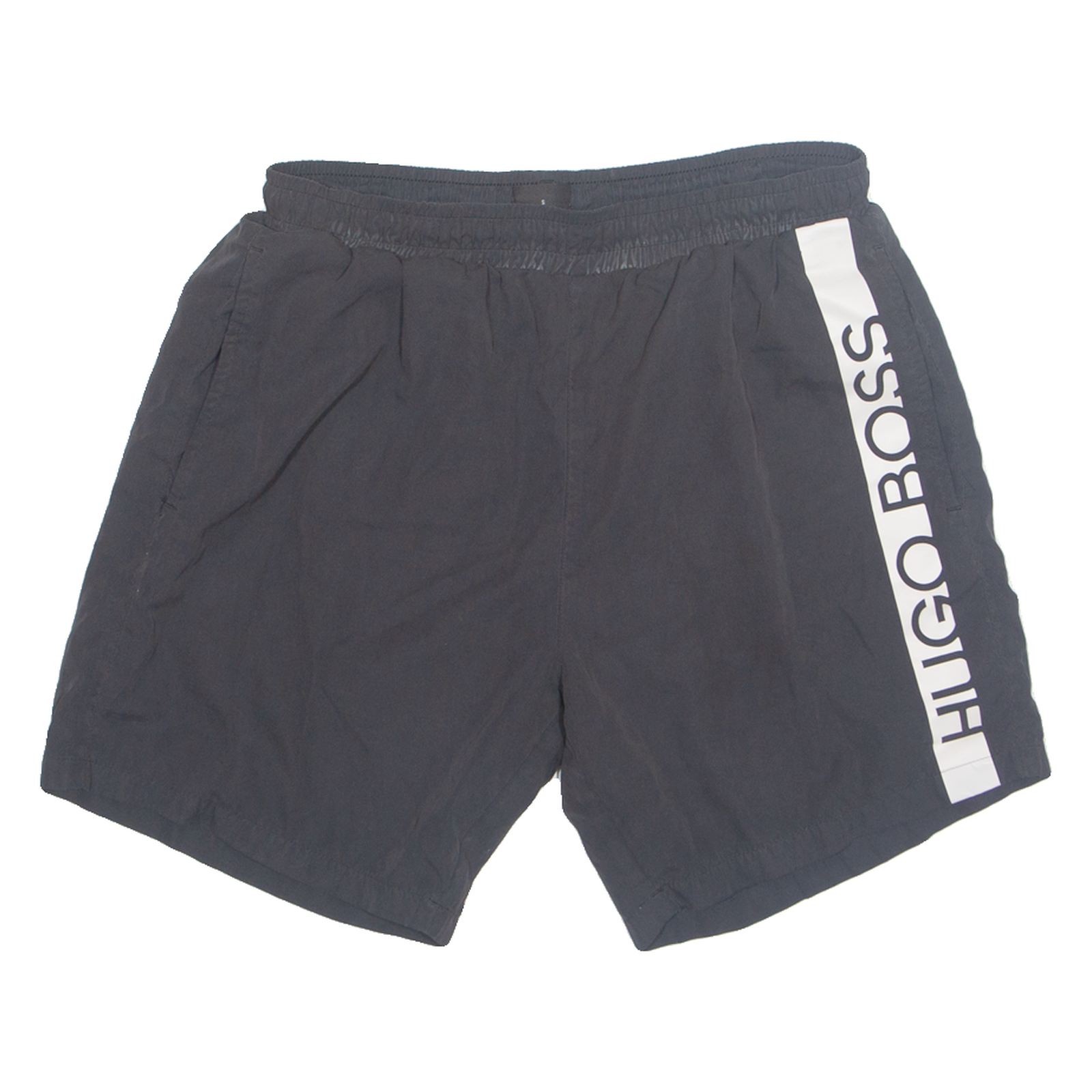 HUGO BOSS Mesh Lined Mens Swimming Shorts Black Relaxed S W26 Refurbished - N/A refurbished available on Cerqular