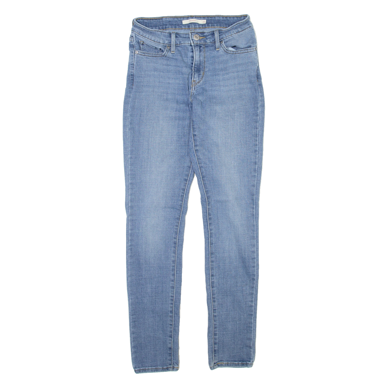 LEVI'S 711 Skinny Womens Jeans Blue Regular Skinny W26 L30 Refurbished - N/A refurbished available on Cerqular