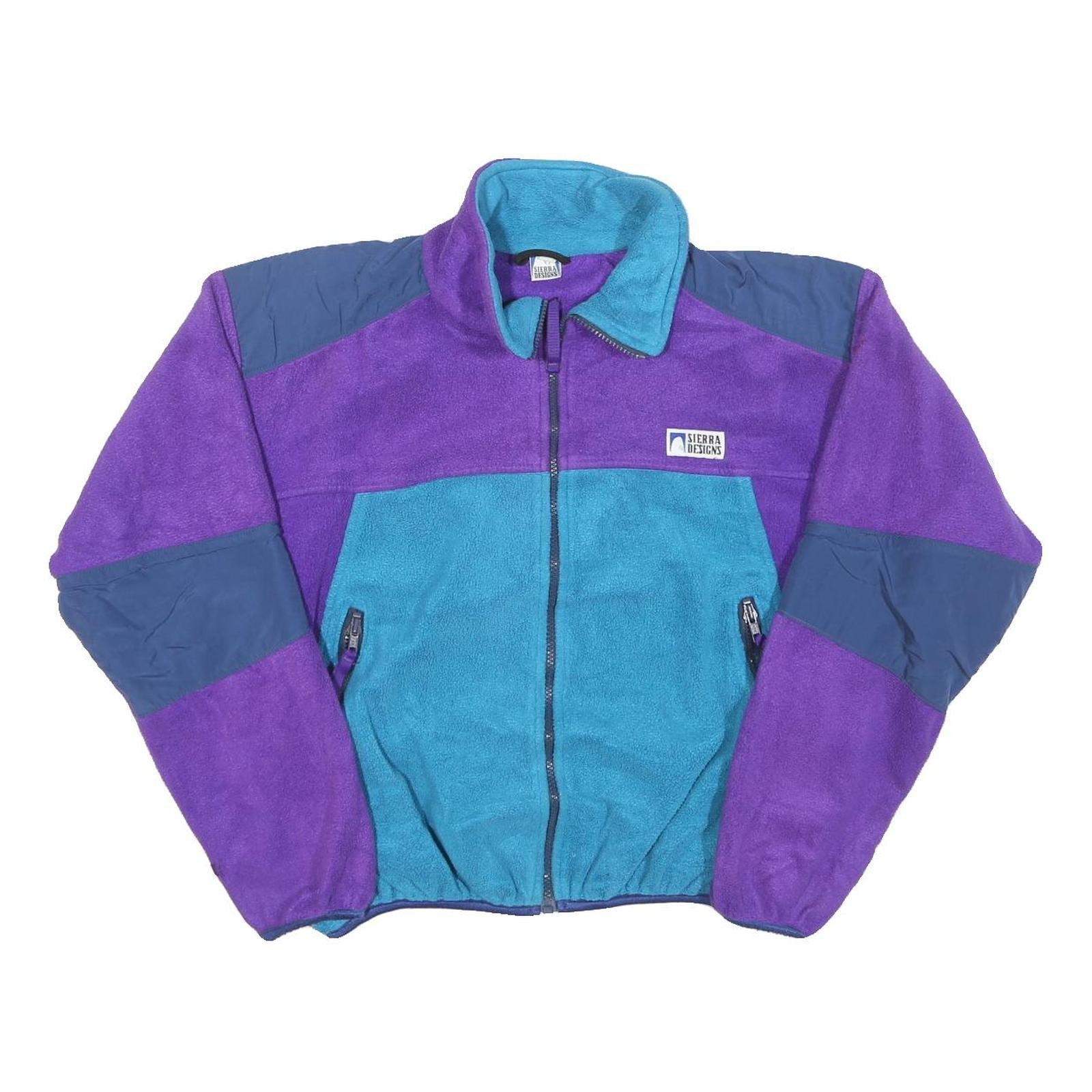 SIERRA DESIGN Womens Purple & Blue Jacket S Polyester Blend Zip Outdoor Warm Refurbished - N/A refurbished available on Cerqular