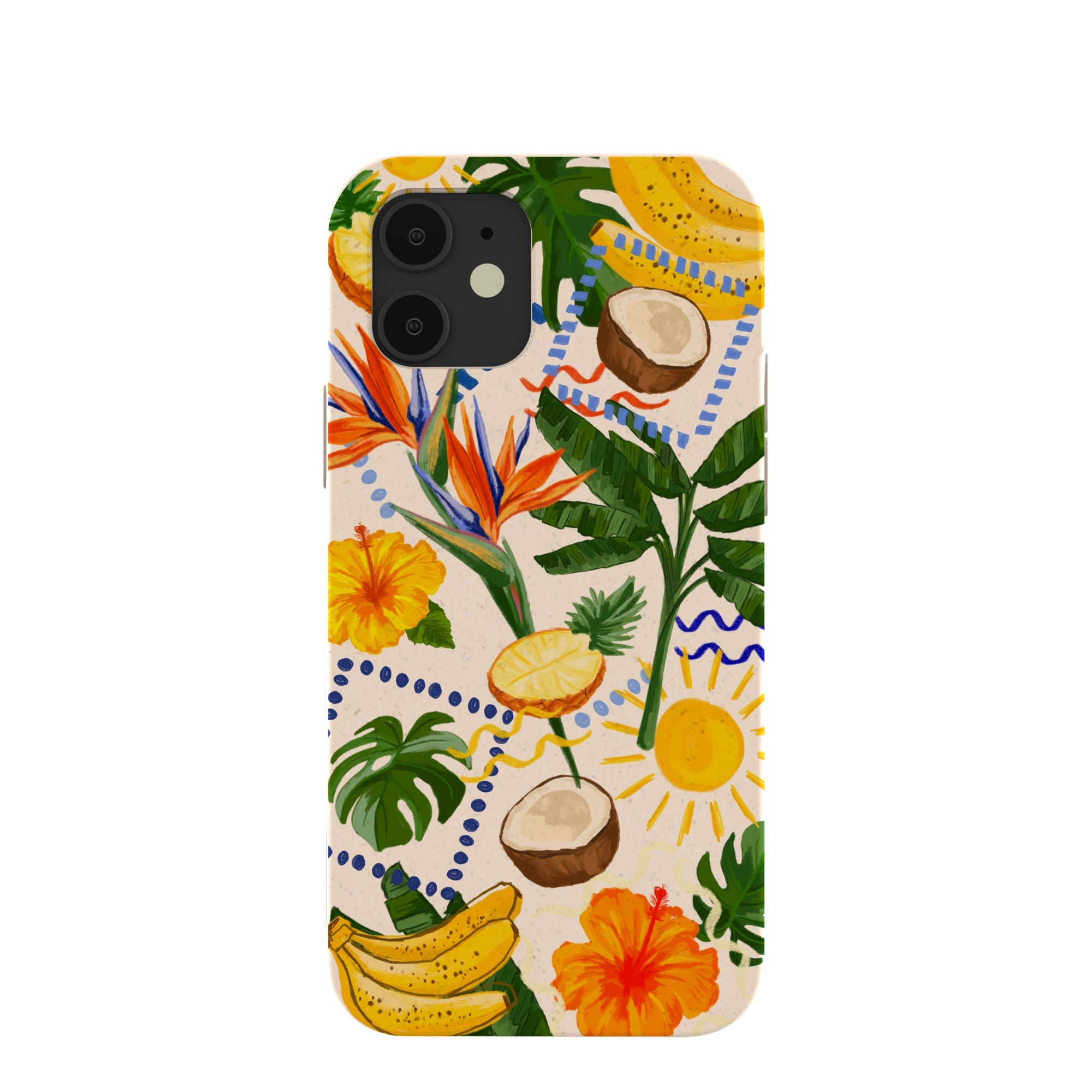 Seashell Tropics iPhone 12/ iPhone 12 Pro Case Refurbished - Pela Case refurbished available on Cerqular