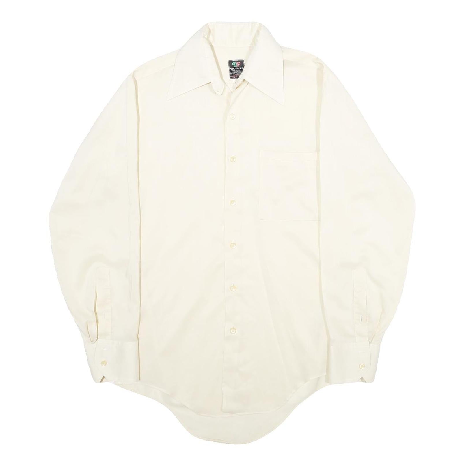 Buy Mens White Plain Polyester Blend Long Sleeve Shirt S Classic Formal Button Down Refurbished - $19.49 Mens White Plain Polyester Blend Long Sleeve Shirt S Classic Formal Button Down Refurbished - N/A refurbished available on Cerqular