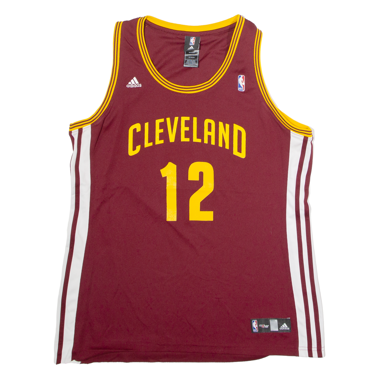 ADIDAS Cleveland Cavaliers #12 Hout Basketball Womens Jersey Maroon Sleeveless USA XL Refurbished - N/A refurbished available on Cerqular