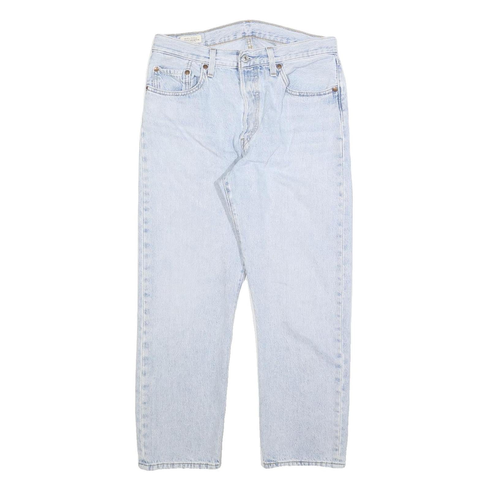 LEVI'S 501 BIG E Womens Jeans Blue Regular Classic Denim Light W28 L26 Retro Refurbished - N/A refurbished available on Cerqular