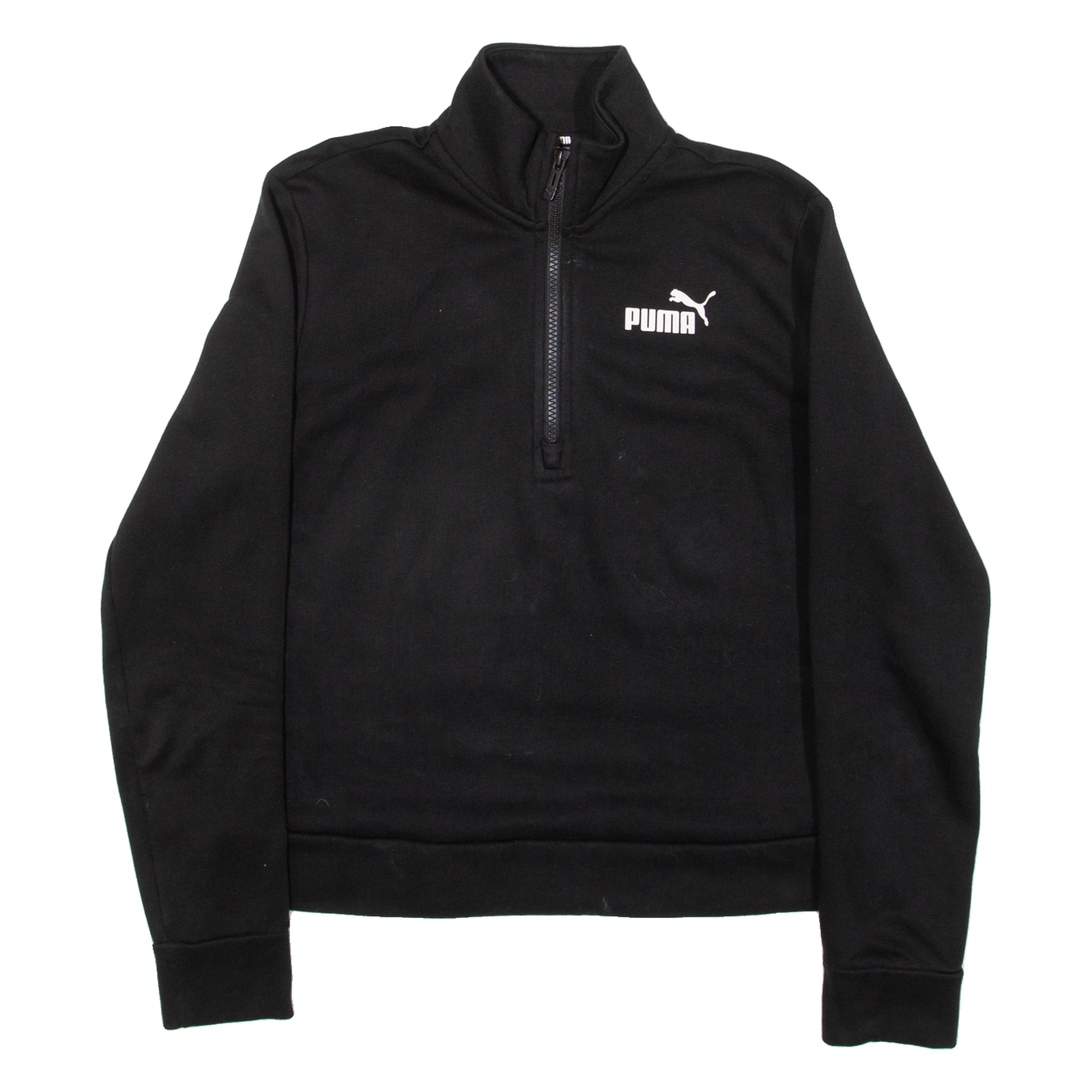 PUMA Womens Sweatshirt Blue 1/4 Zip XXS Refurbished - N/A refurbished available on Cerqular